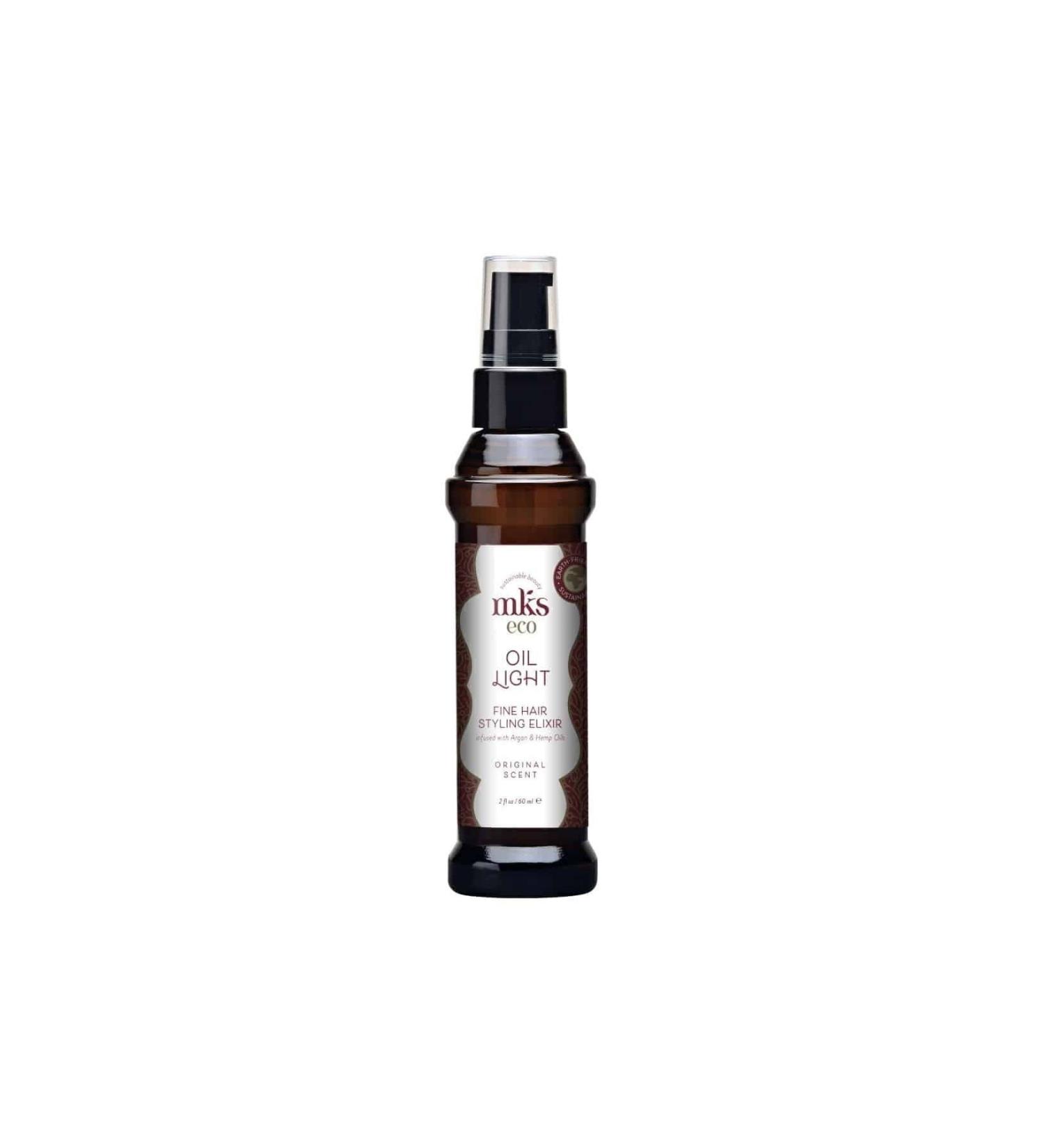 MKS Eco Oil Light Fine Hair Styling Elixir Original Scent / Argan Hair Care Oil 60ml
