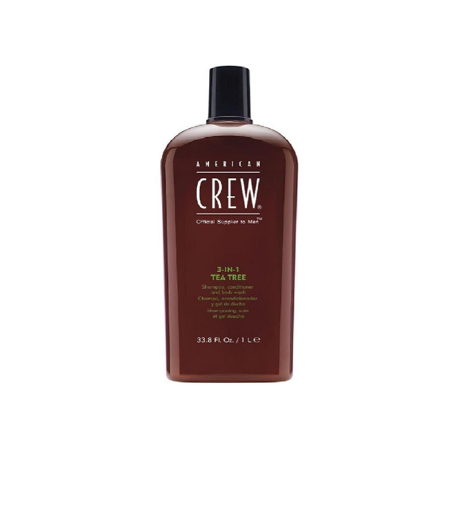 American Crew 3 in 1 Tea Tree Essence Hair and Body Shampoo 1000 Ml 669316223062