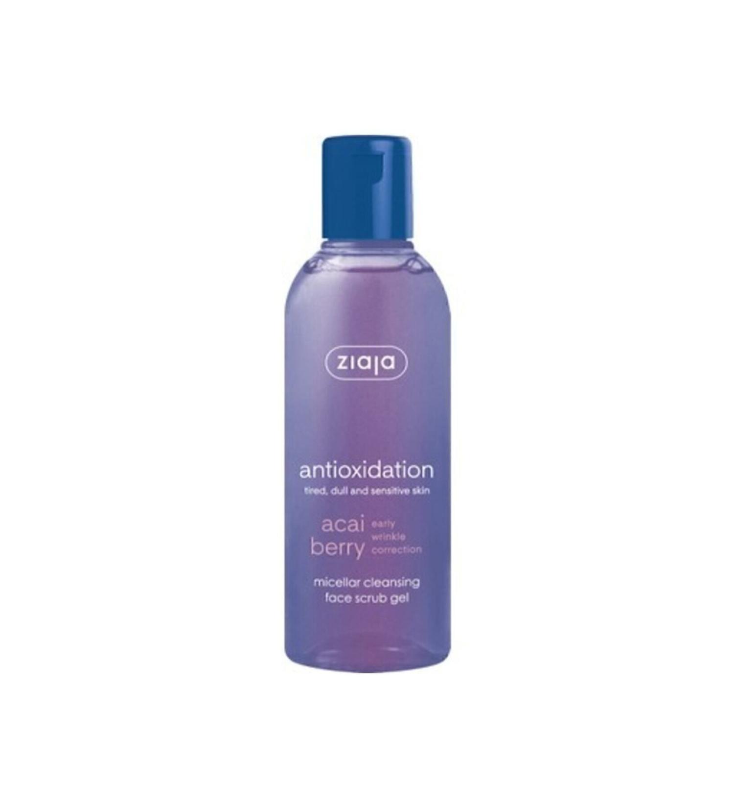 Ziaja Acai Fruit Extract Micellar Facial Cleansing Scrub Gel 200 ml