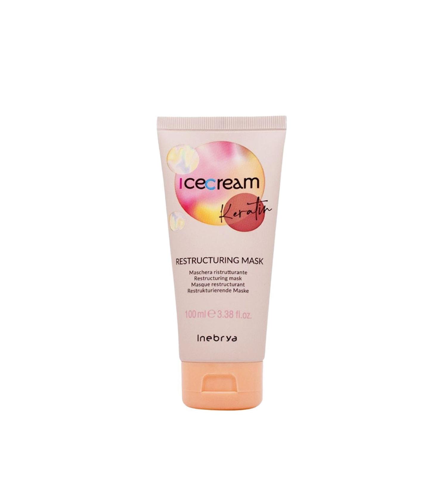 Inebrya Ice cream Keratin Reconstructive Mask for Dry and Damaged Hair (100 ml)