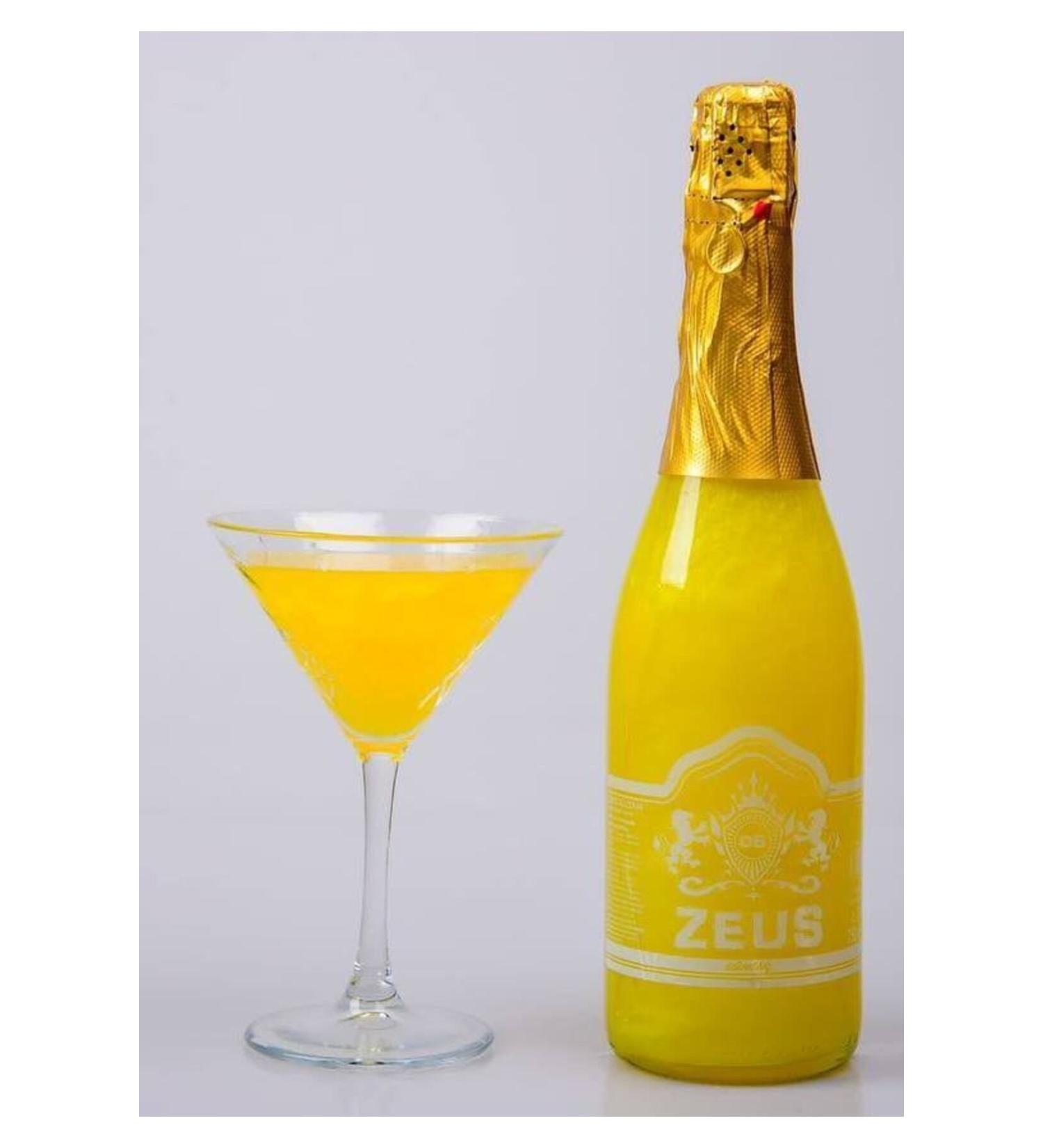 OS ZEUS Non-Alcoholic Champagne - Banana Flavored Sparkling Party Drink