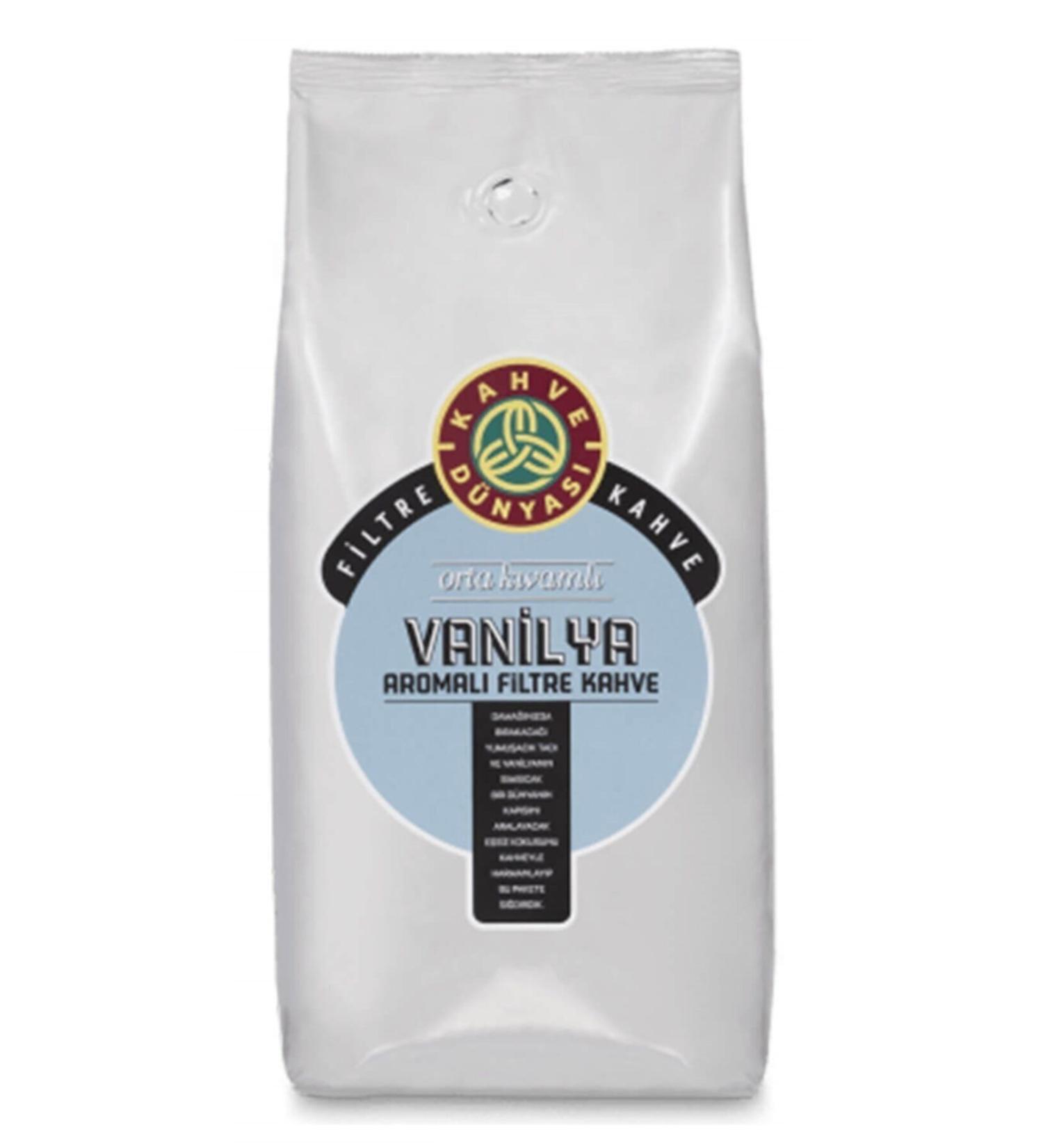 Kahve D nyas Vanilla Flavored Unground Bean Filter Coffee 1 Kg.