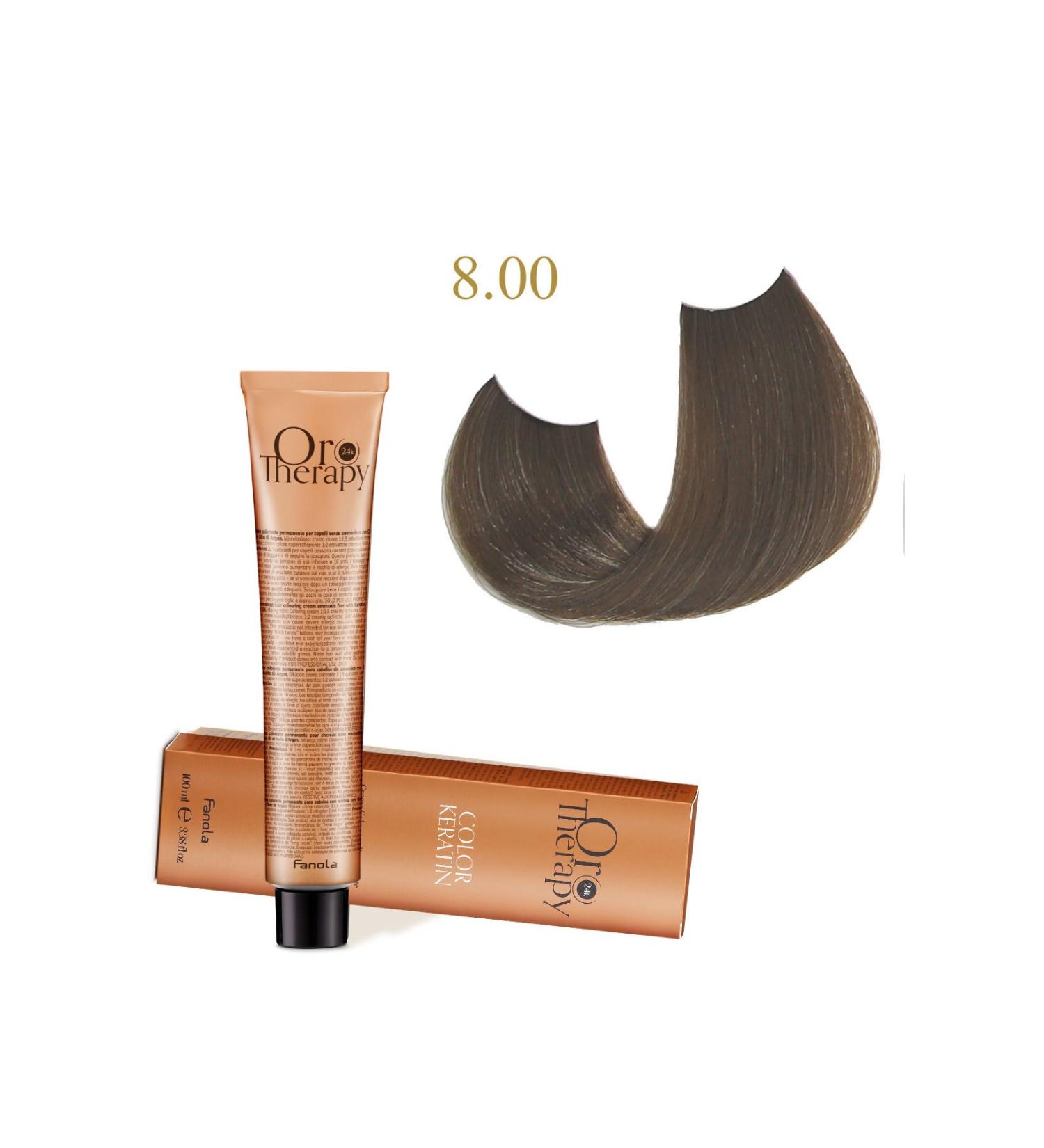 Fanola Oro Therapy 8.00 Ammonia-Free Paint 100 ml - Buy Online on GoSupps.com