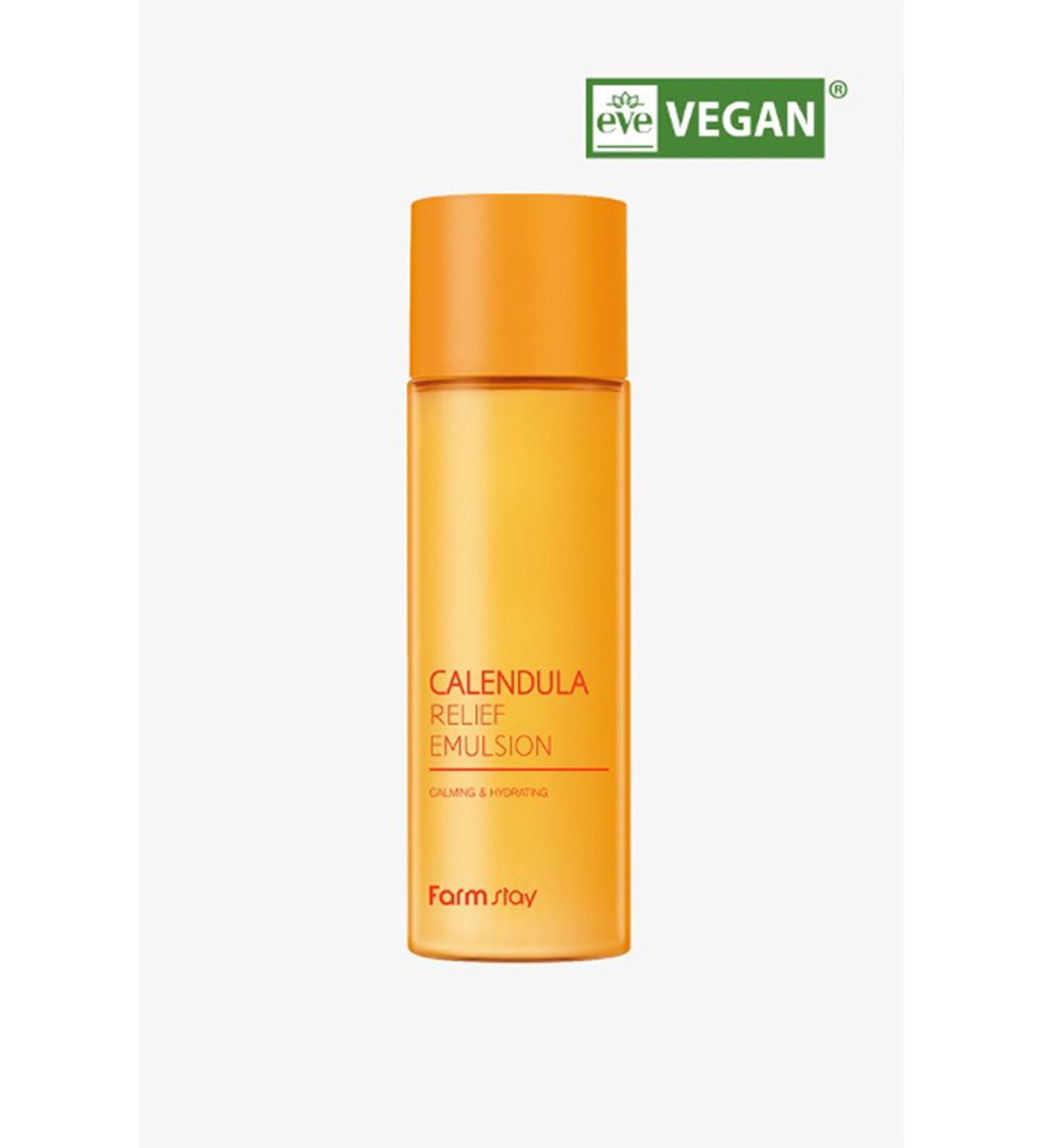 Farmstay Calendula Relief Sensitive Skin Vegan Emulsion 200 ml - Buy Online on GoSupps.com