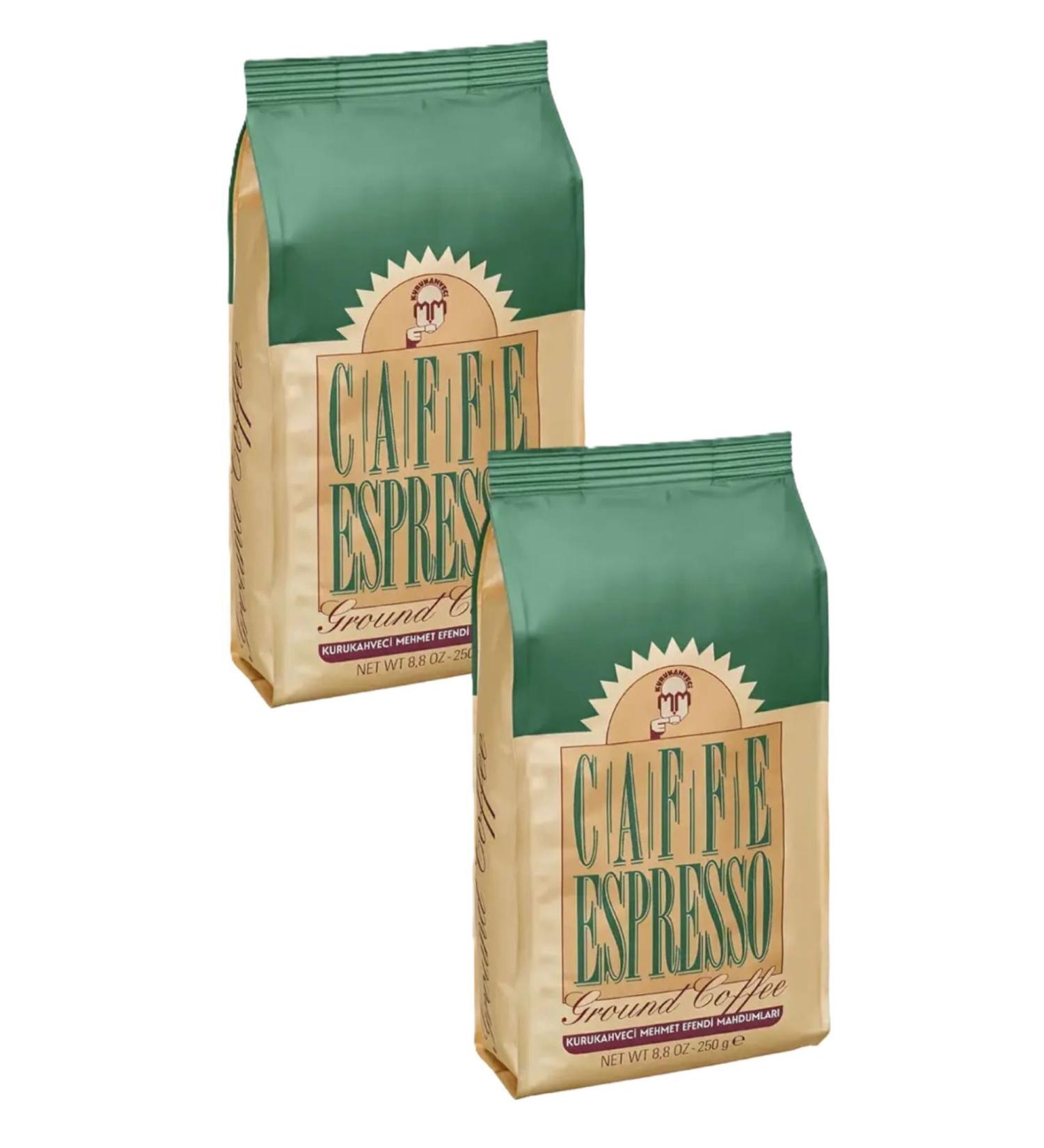 Mehmet Efendi Kurukahveci Mehmet Efendi Caffe Espresso Coffee Ground Foil Packaging 250 Gr X 2 Pieces - Buy Online on GoSupps.com