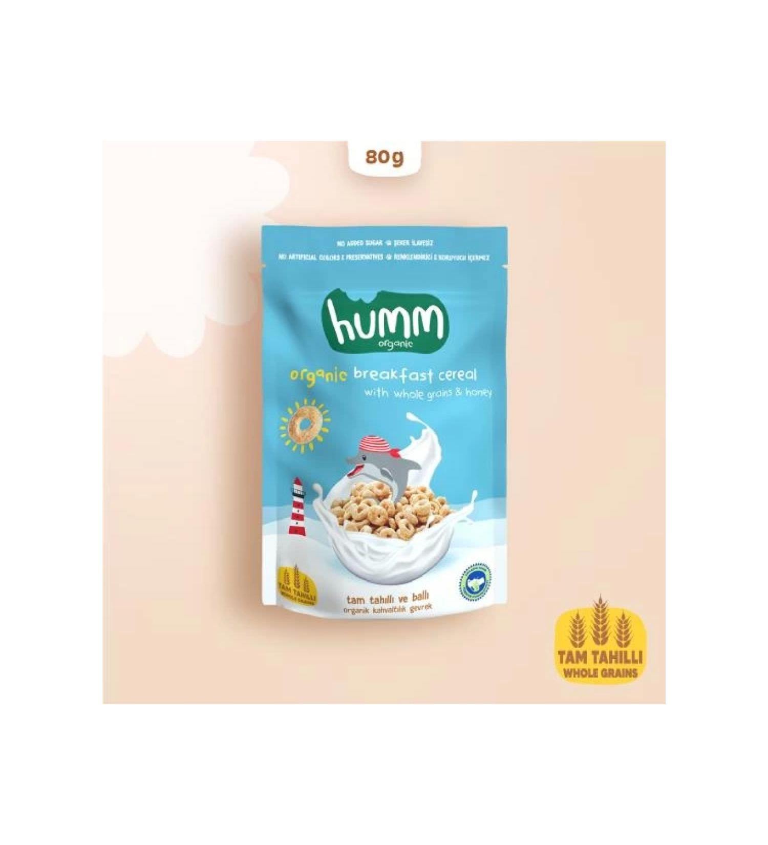 Organic Whole Grain and Honey Breakfast Cereal 80 gr