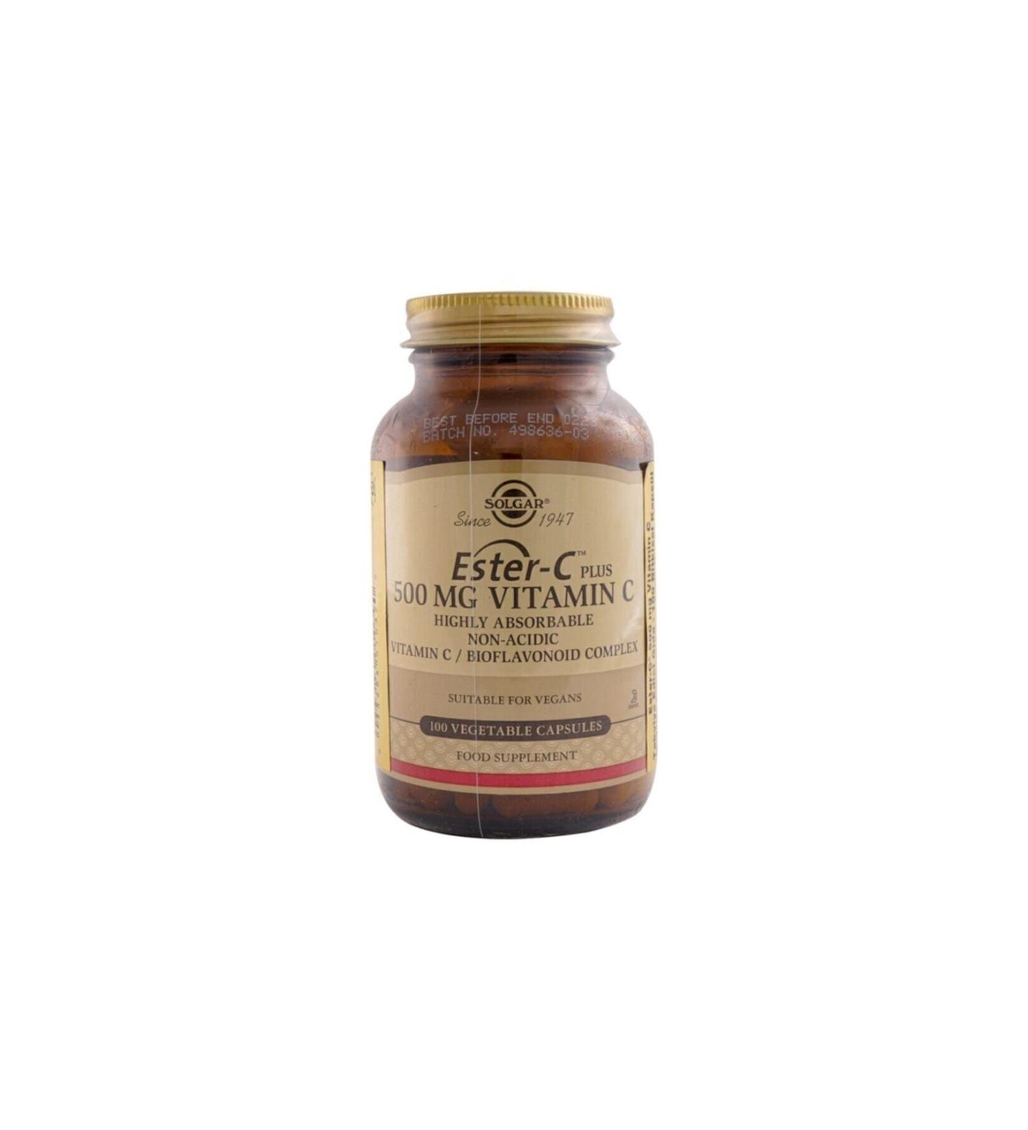 Solgar Ester C Plus 500 Mg 100 Capsules
