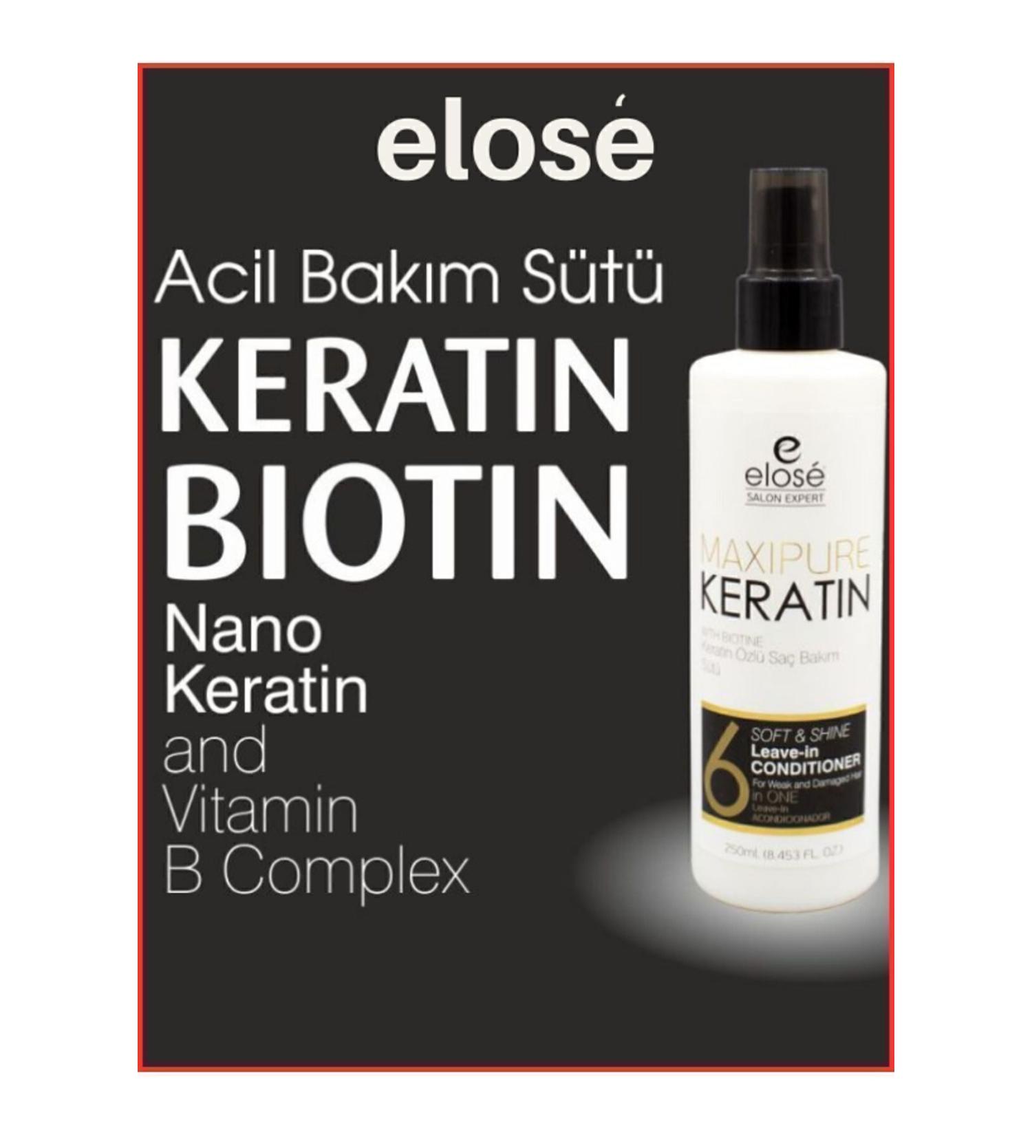 Elose Keratin Hair Care Milk 250 Ml - Buy Online on GoSupps.com