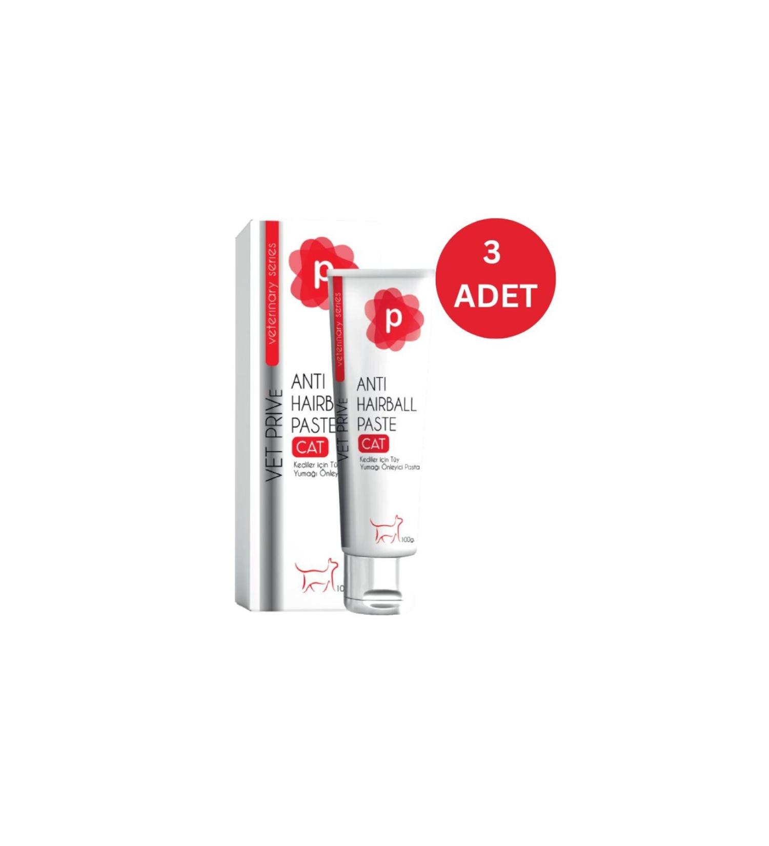 VetPrive Vet Prive Advantage Package 3 Anti Hairball Cat Paste 100 gr