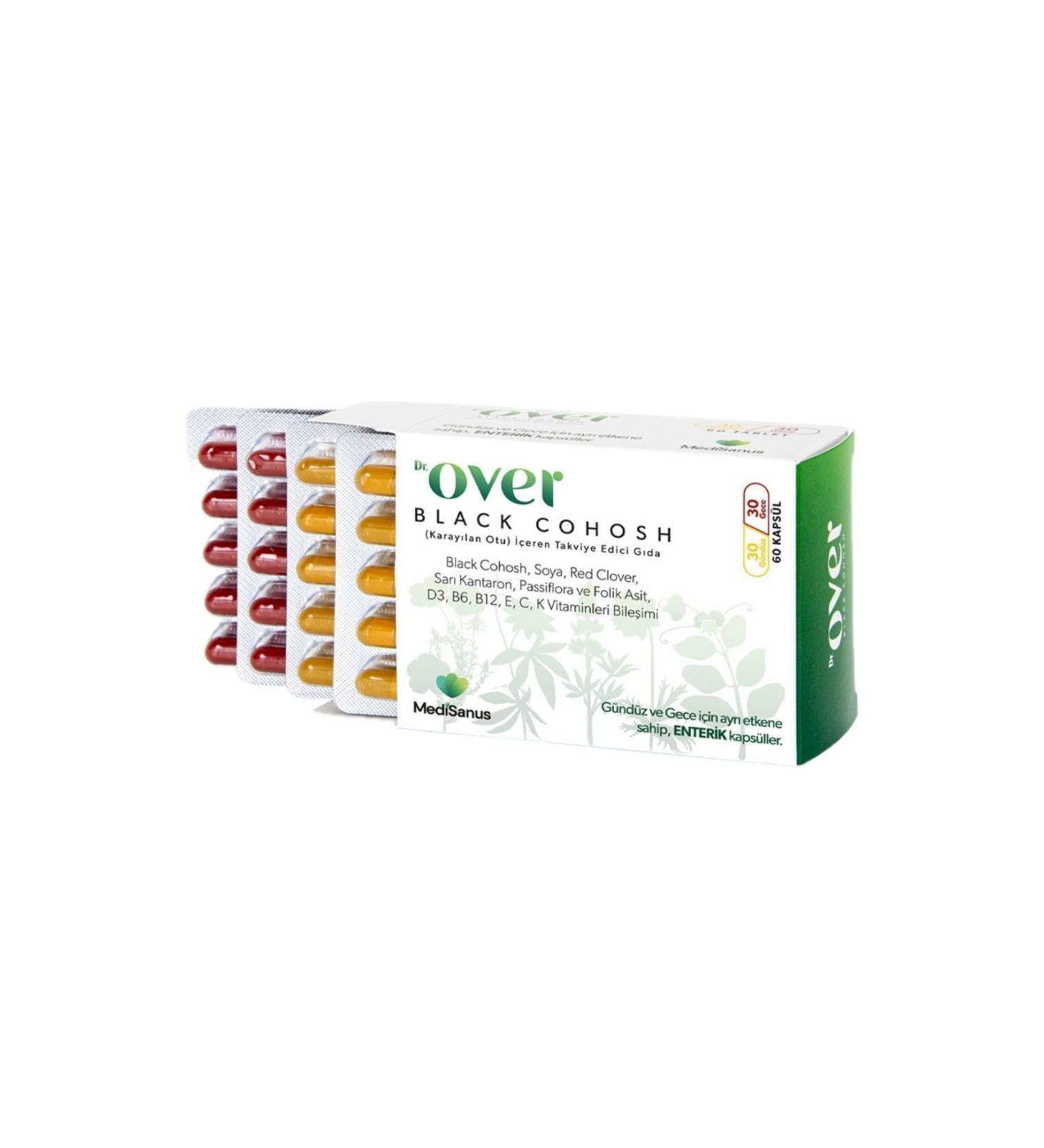 Food Supplement Containing Dr. Over Black Cohosh Black Cohosh Soy Red Clover St. John's Wort Passiflora. 1 Box - Buy Online on GoSupps.com