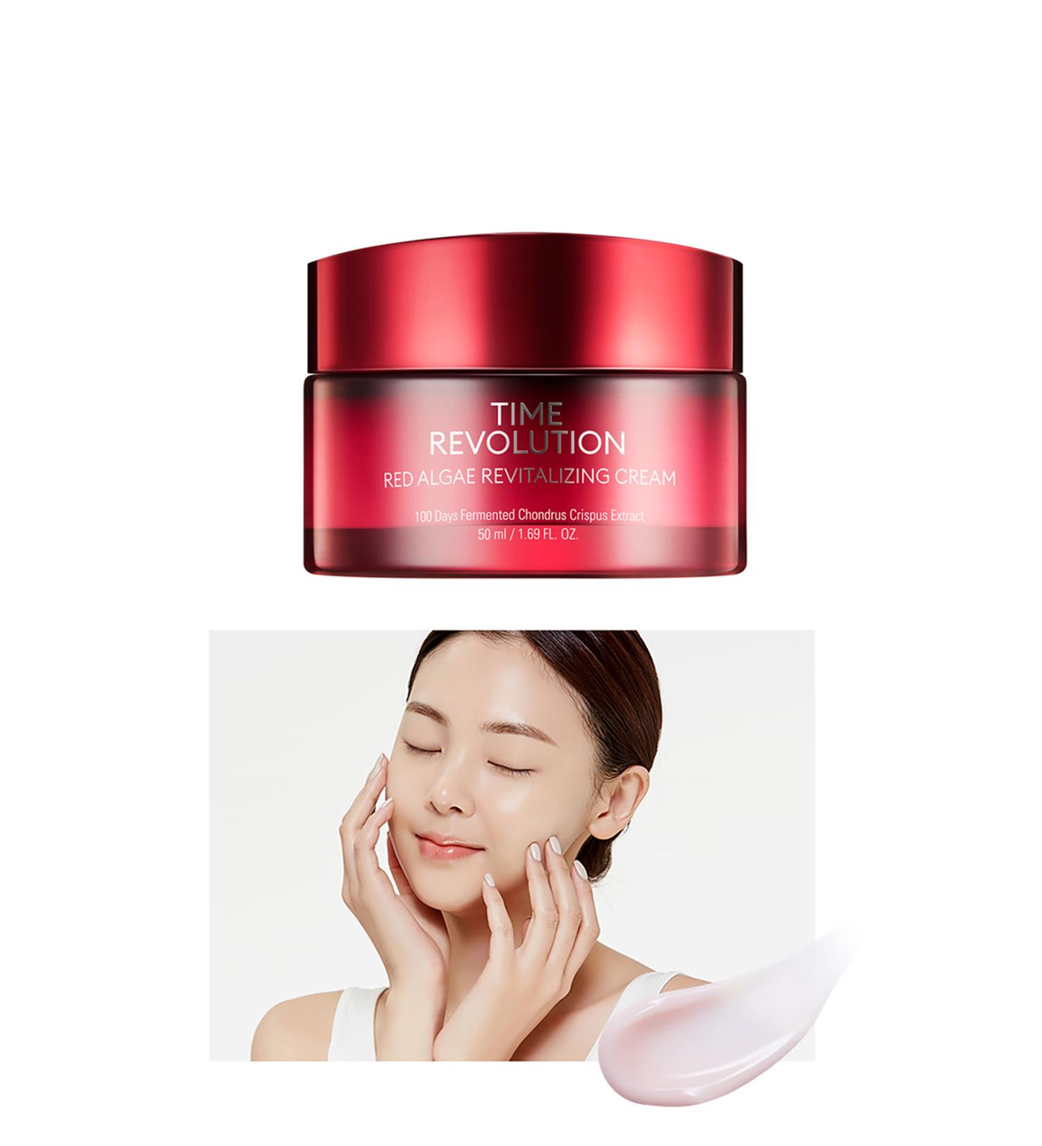 Missha Anti-Aging Antioxidant Cream 50ml Time Revolution Red Algae Revitalizing Cream - Buy Online on GoSupps.com