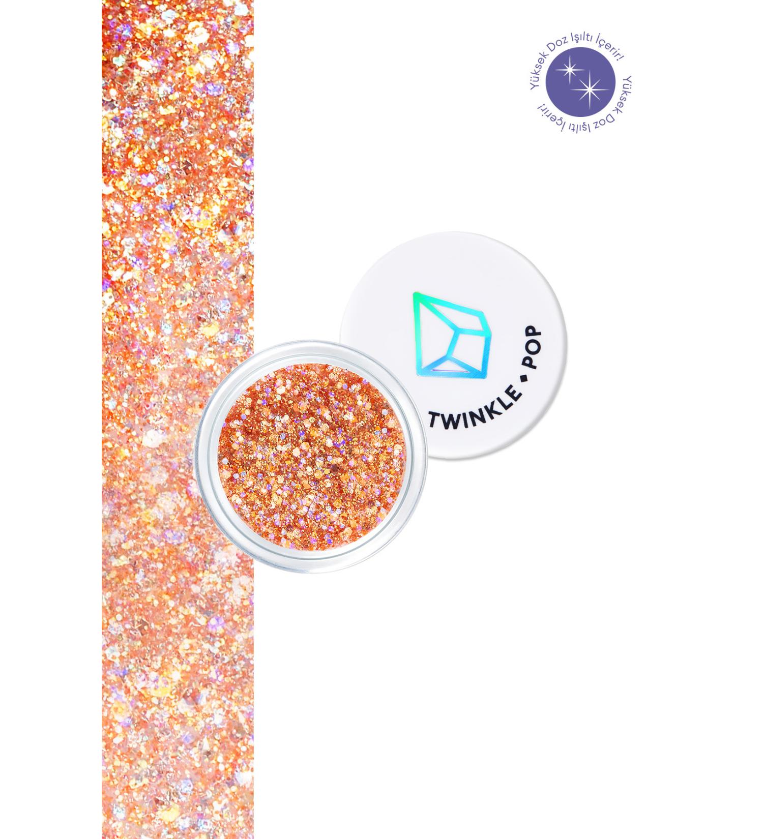 Twinkle Pop Multi-Purpose Gel Glitter with Intense Glitter Content Twinkle Pop Jelly Glitter (#5 Coral Banzzak) - Buy Online on GoSupps.com