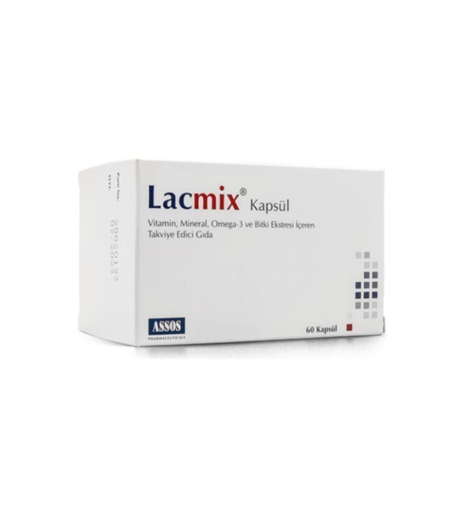 Assos Pharmaceuticals Assos Lacmix 60 Capsules - Buy Online on GoSupps.com