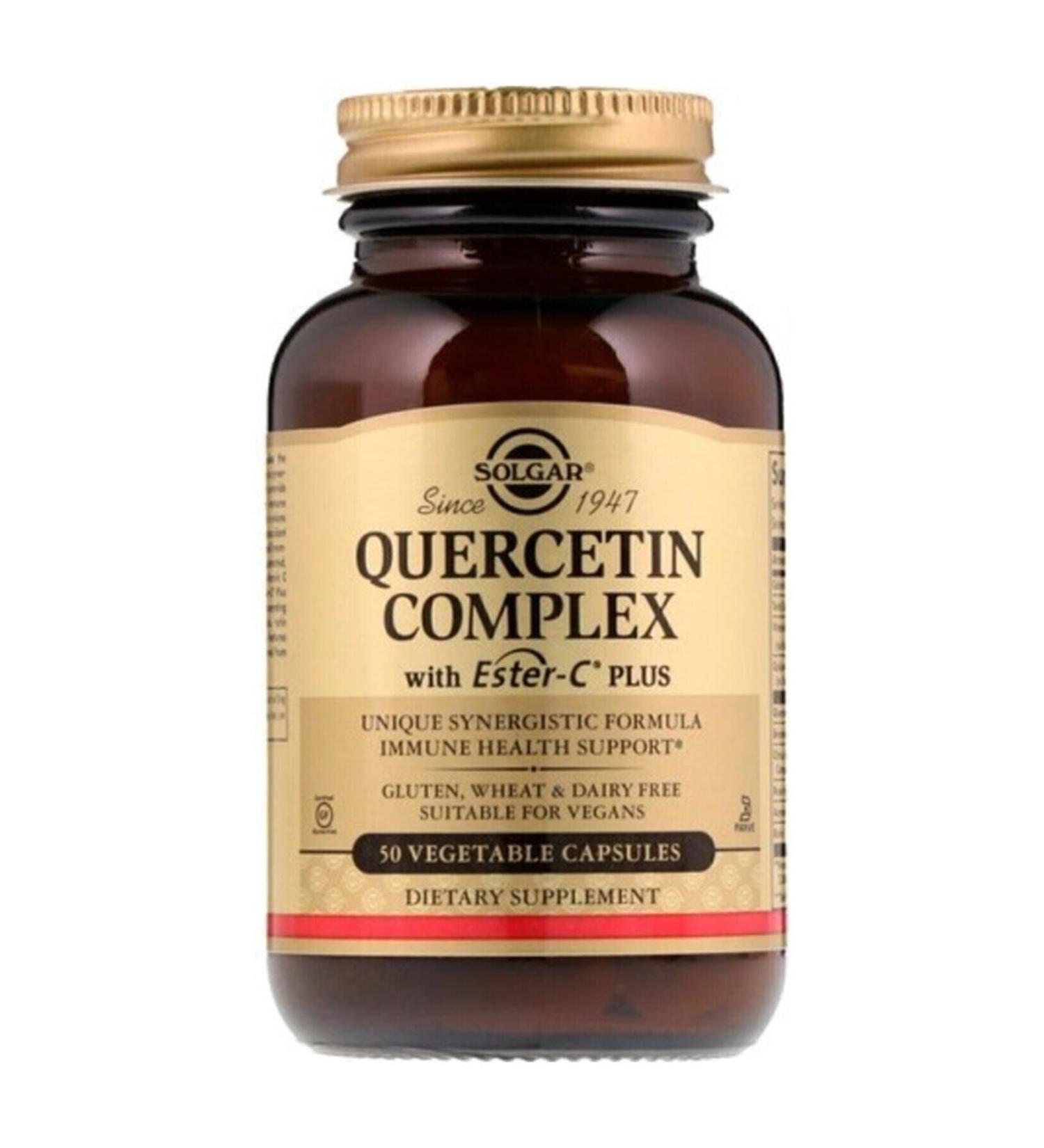 Solgar Quercetin Complex With Ester-c Plus 50 Tablets - Buy Online on GoSupps.com