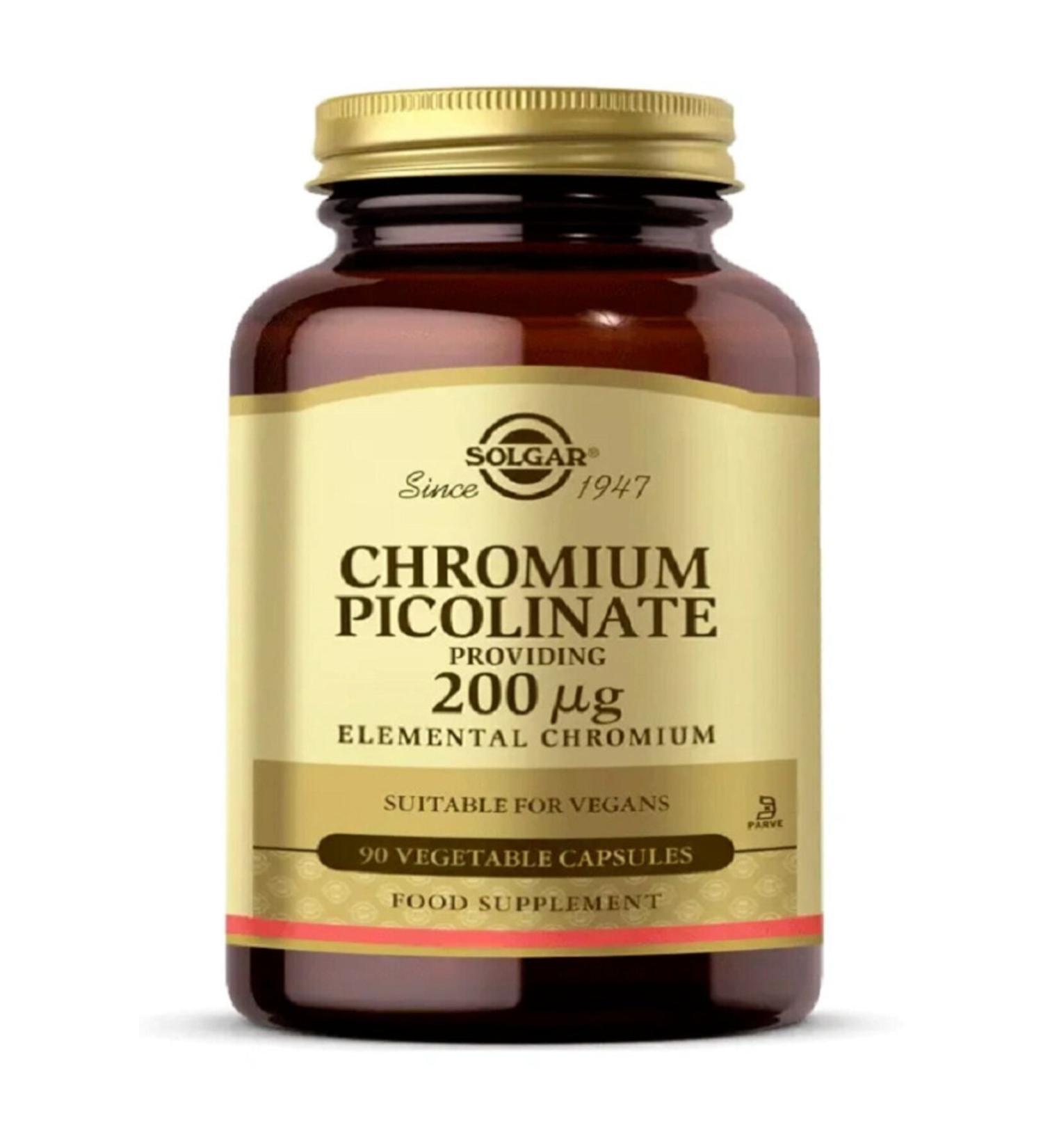 Solgar Chromium Picolinate 90 Capsules - Buy Online on GoSupps.com