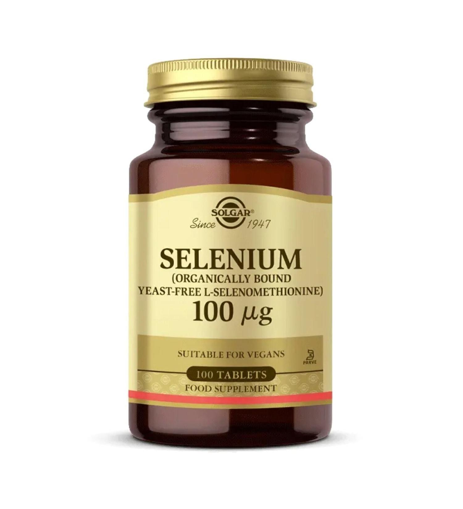 Solgar Selenium 100 Mcg 100 Tablets - Buy Online on GoSupps.com