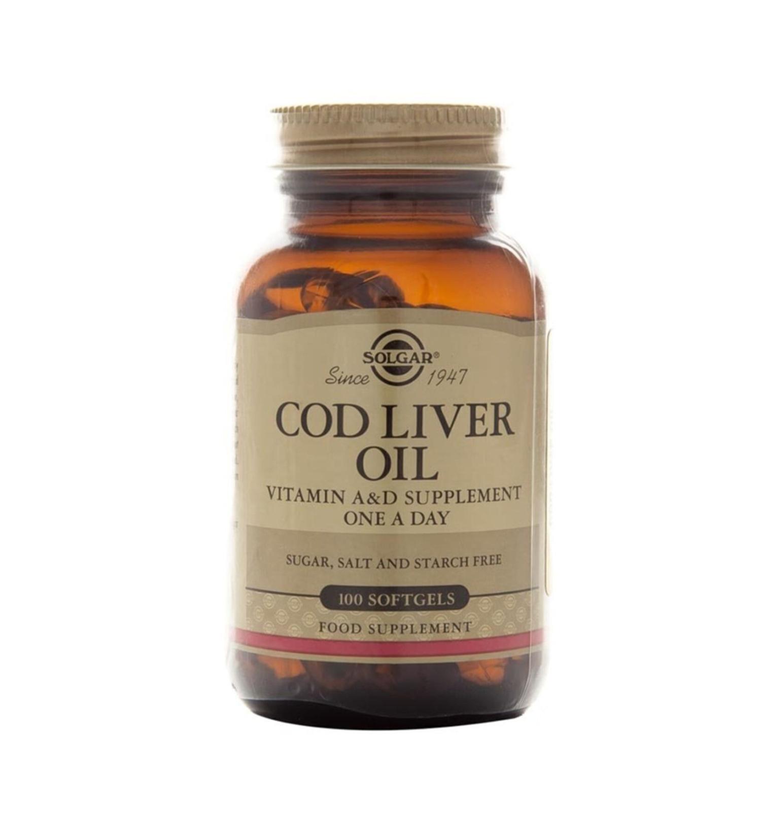 Solgar Cod Liver Oil 100 Softgel