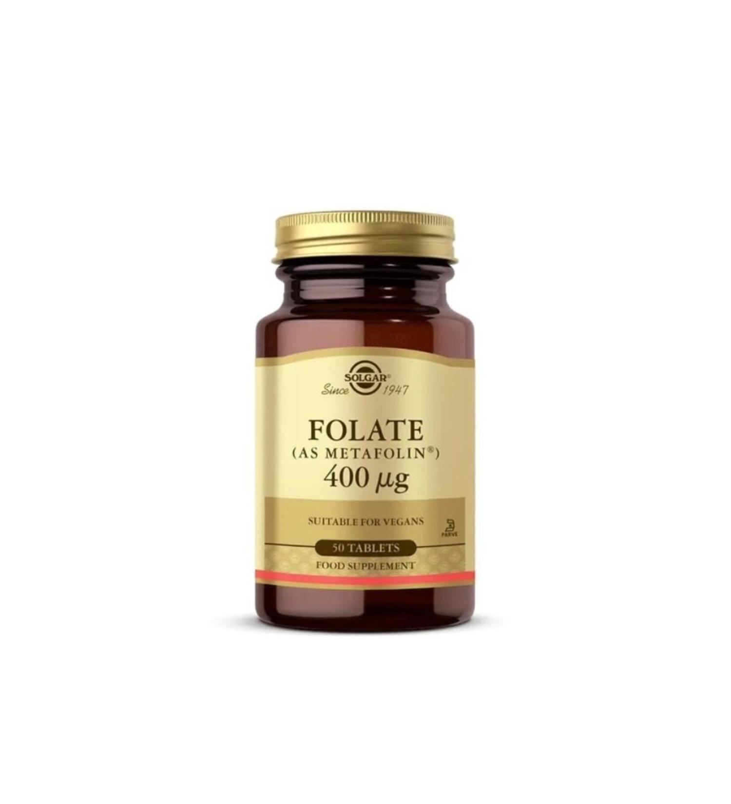 Solgar Folate 400 mg 50 Tablets