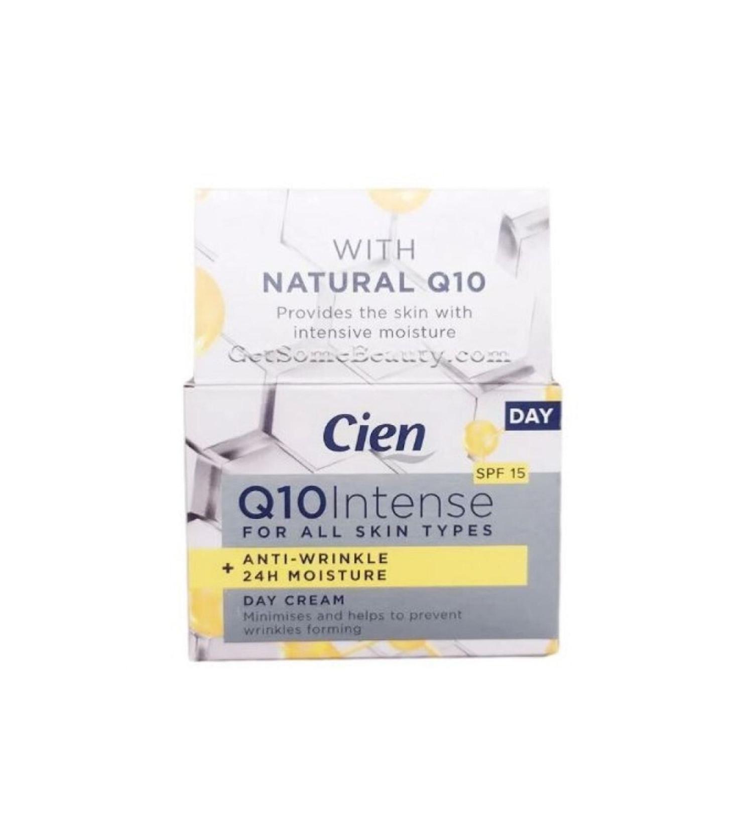 Cien Q10 Anti-Aging Day Cream With UV Filter And Vitamin E 50 Ml