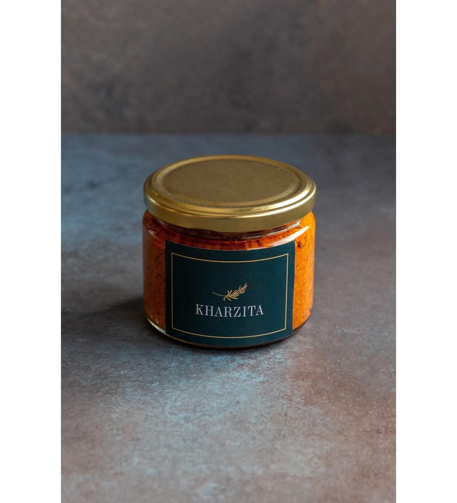 Kharzita Paprika Green Olive Paste with Zahter 330 Gr