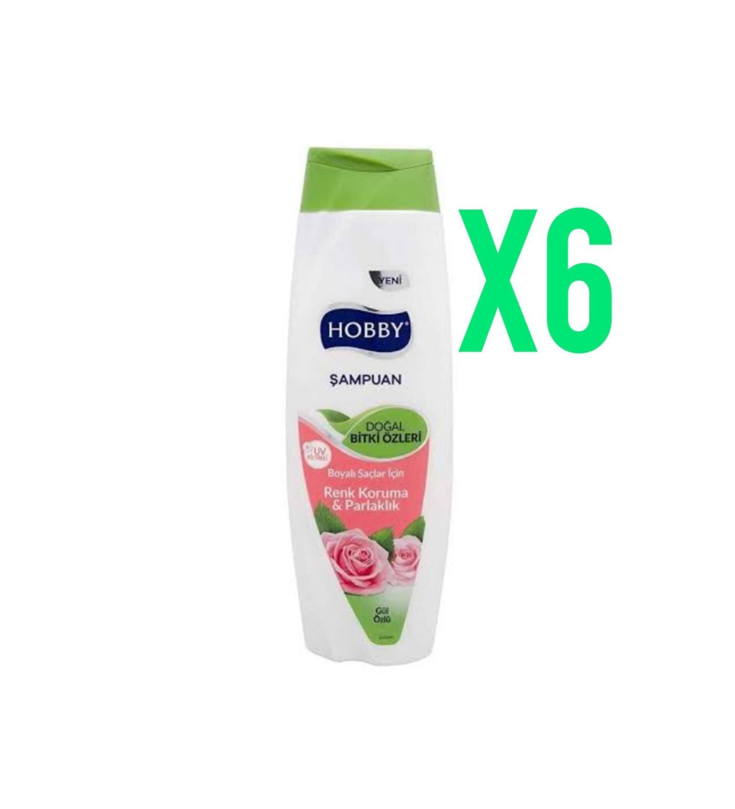 Hobby Rose Essence Shampoo for Dyed Hair 600ml 6 Pieces