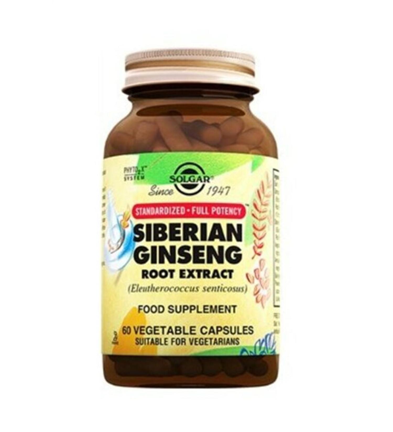 Solgar Siberian Ginseng Root Extract 60 Capsules
