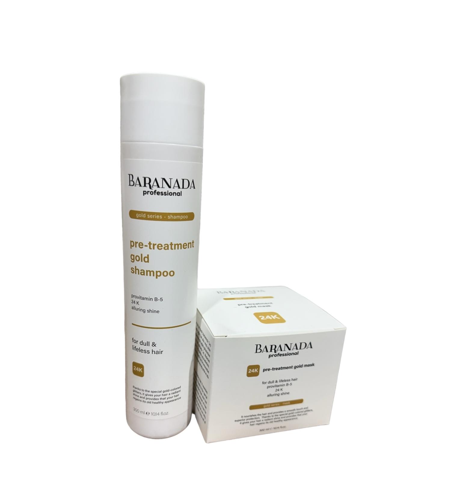 BARANADA professional Gold Set Shampoo - Mask