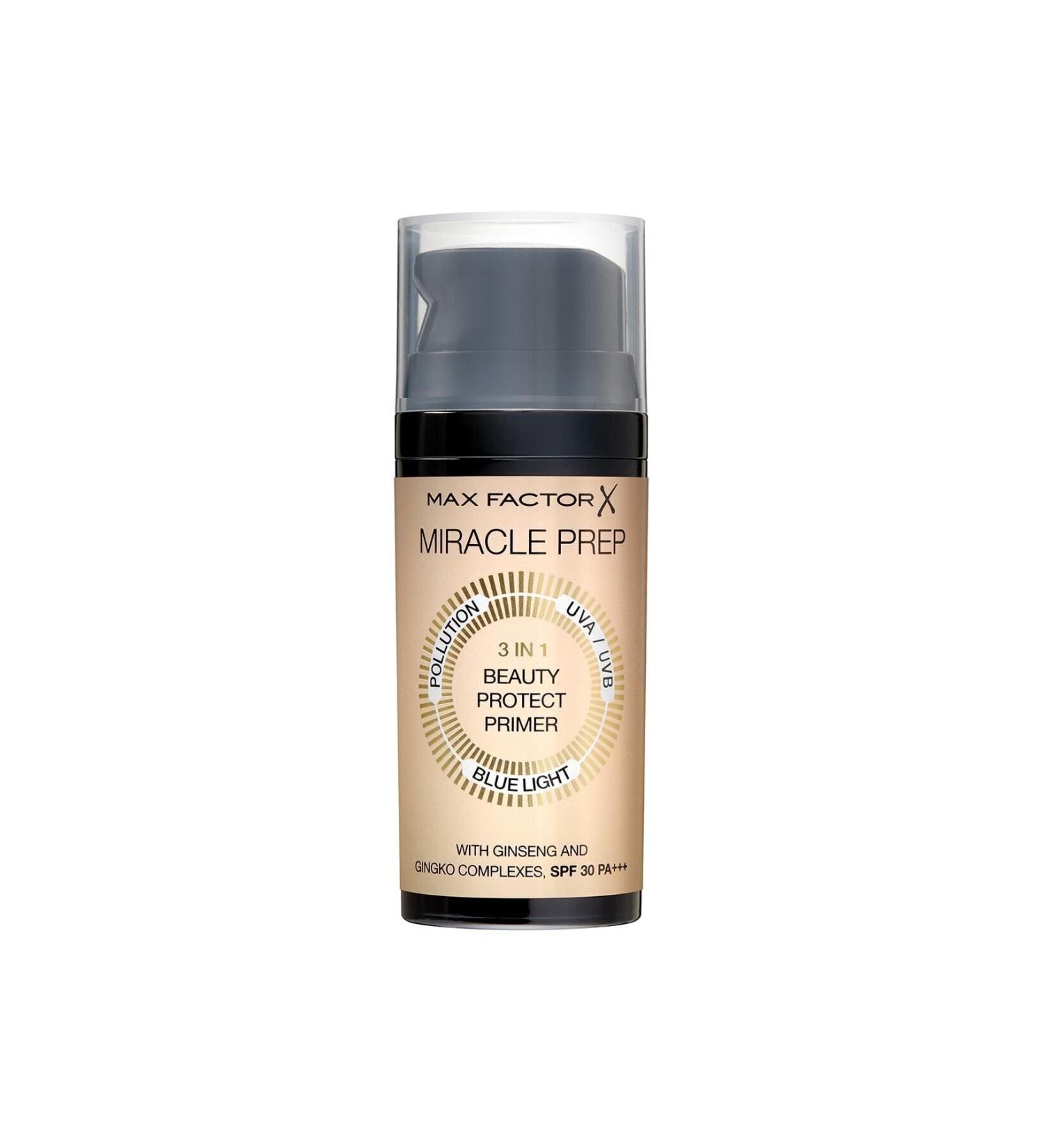 Max Factor Makeup Base - Miracle Prep 3 in 1 Beauty Protect Primer Spf 30 Pa+++ 3614227917941