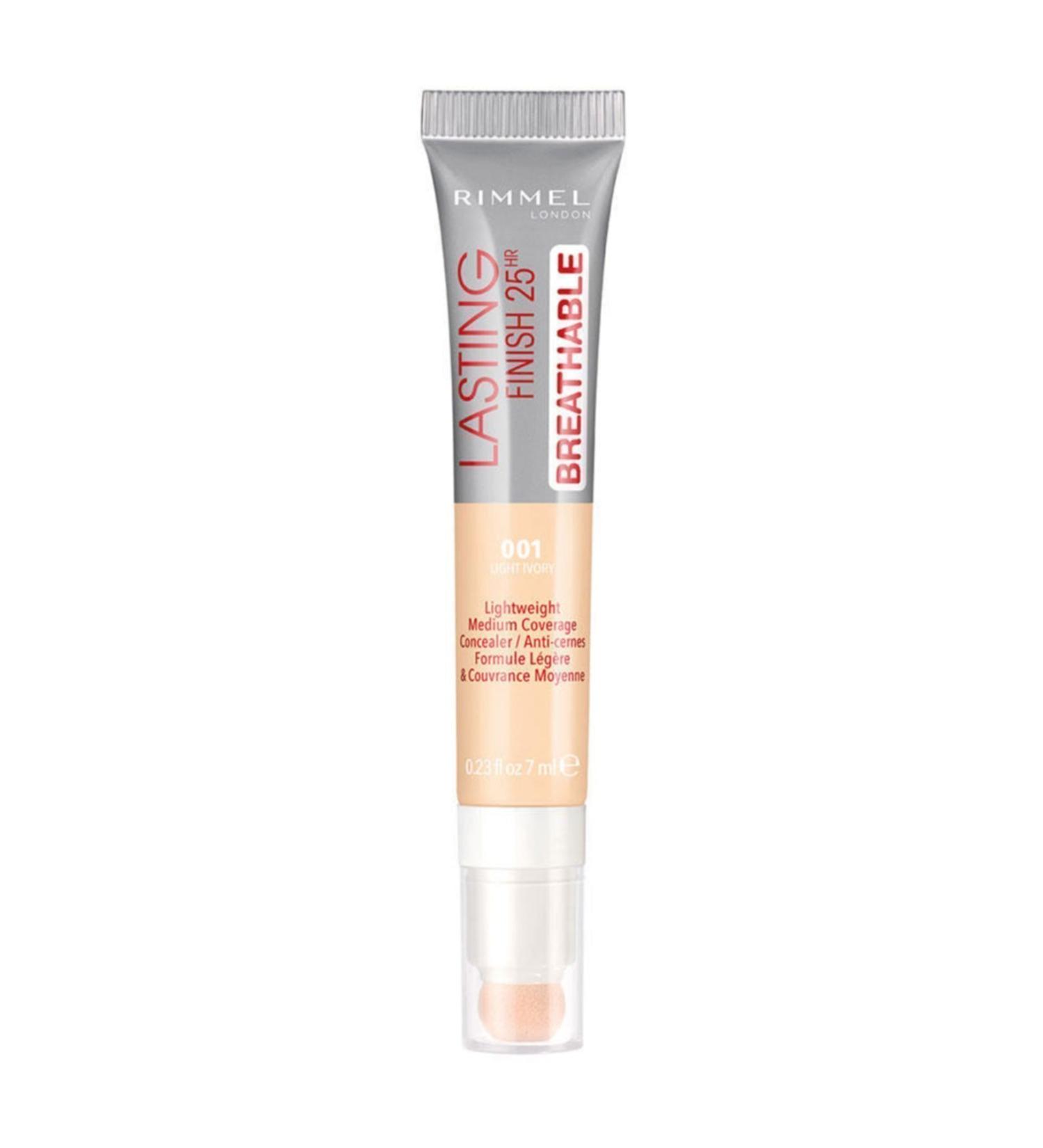Rimmel London Concealer - Lasting Finish 25HR Breathable Concealer 001 Light Ivory 3614224668402