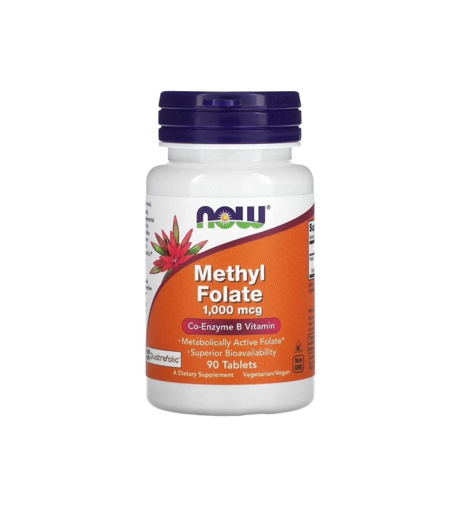 Now Foods Methyl Folate 1 000 Mcg 90 Tablets