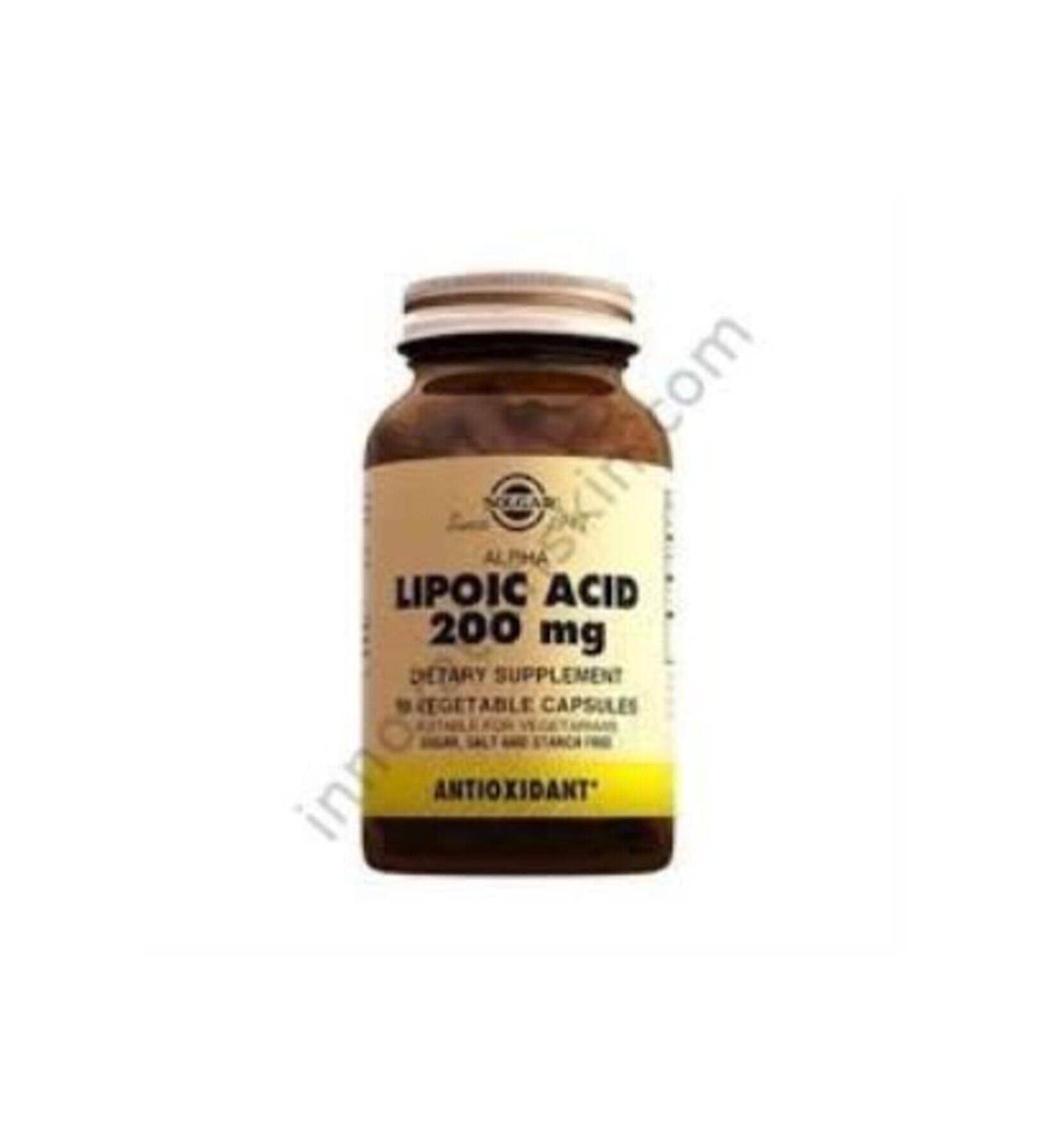 Solgar Alpha Lipoic Acid 200 Mg 50 Herbal Capsules - Buy Online on GoSupps.com