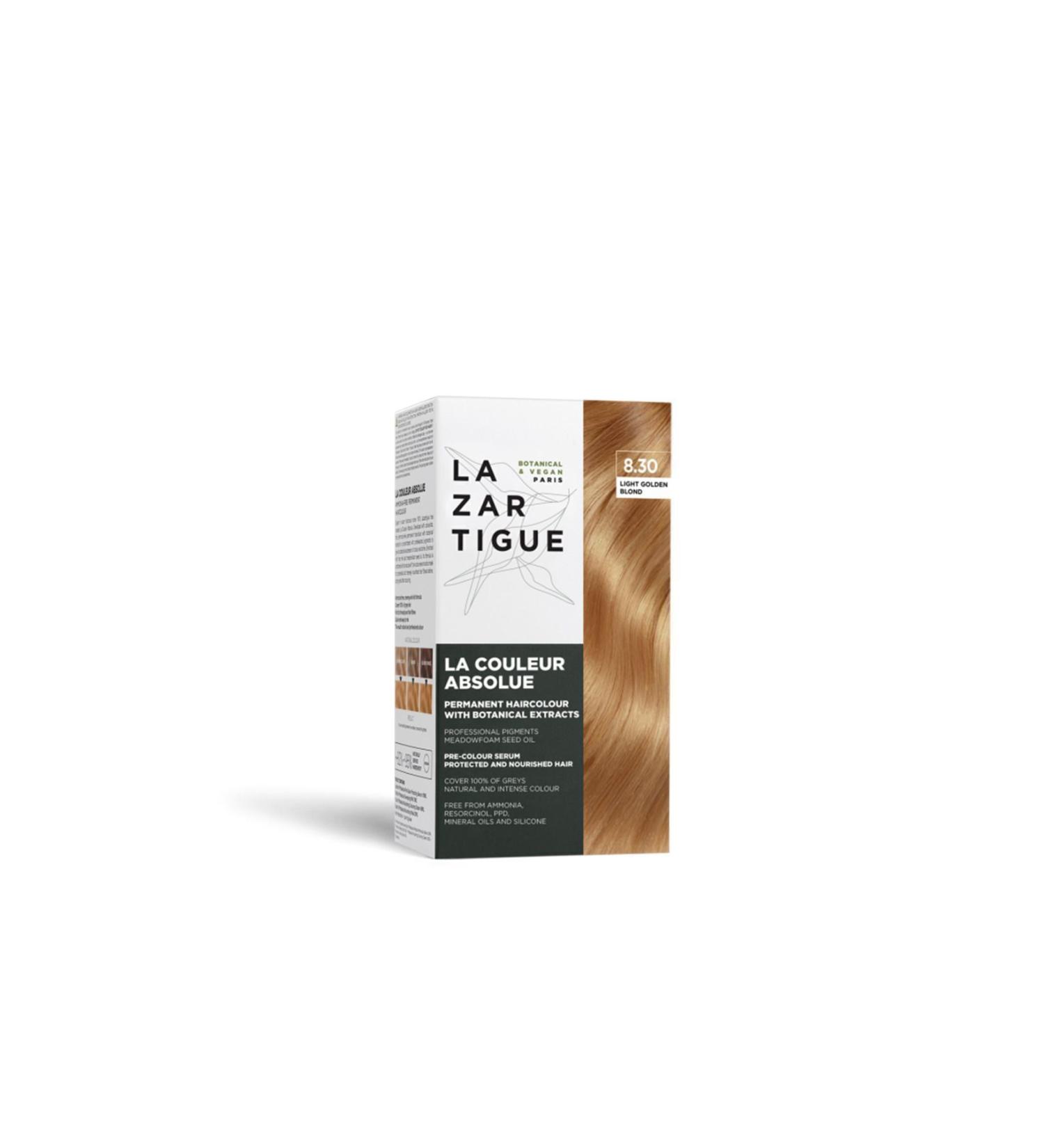 Lazartigue Absolue Color Hair Dye 8.30 Golden Light Blonde