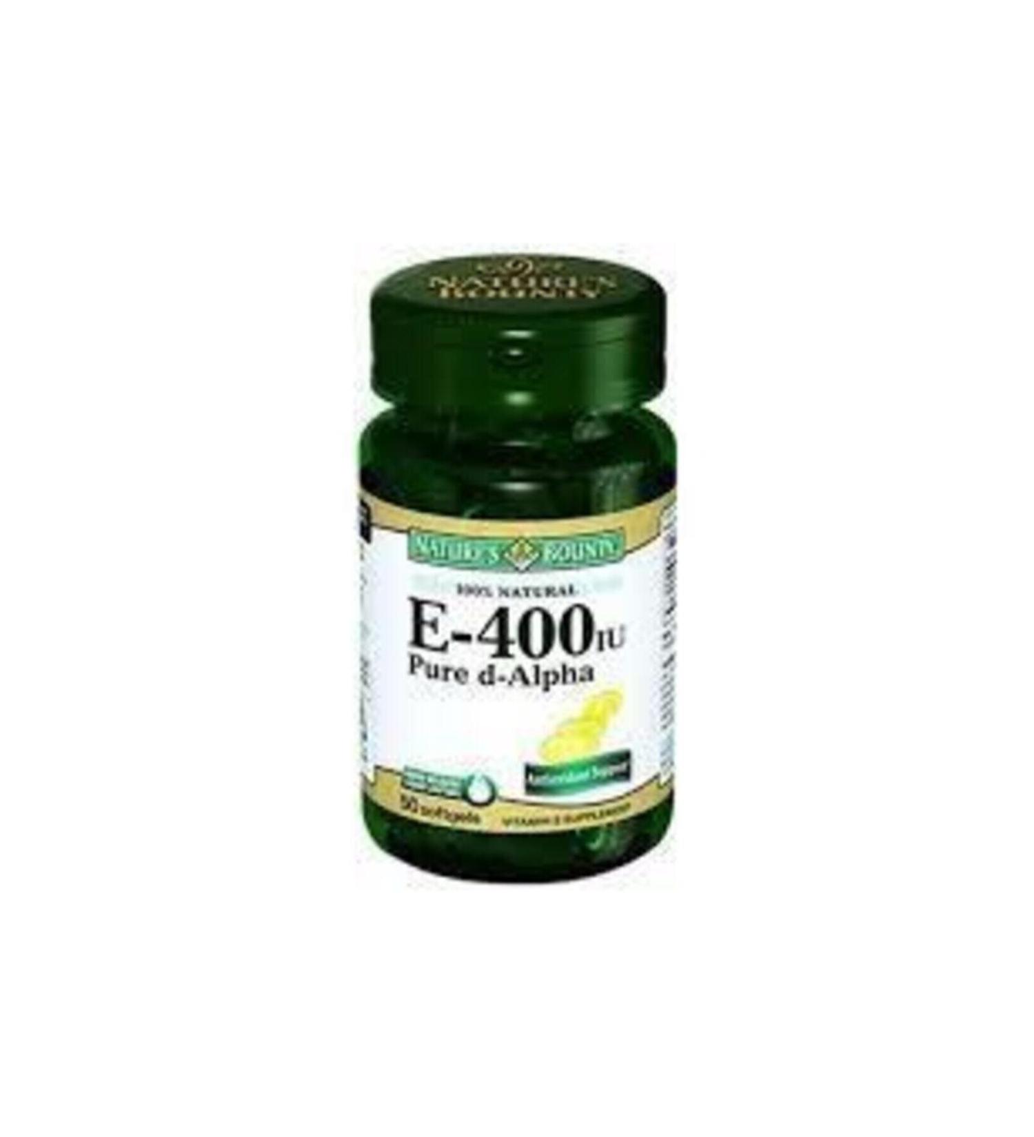 Natures Bounty Vitamin E-400 Iu 50 Softgel