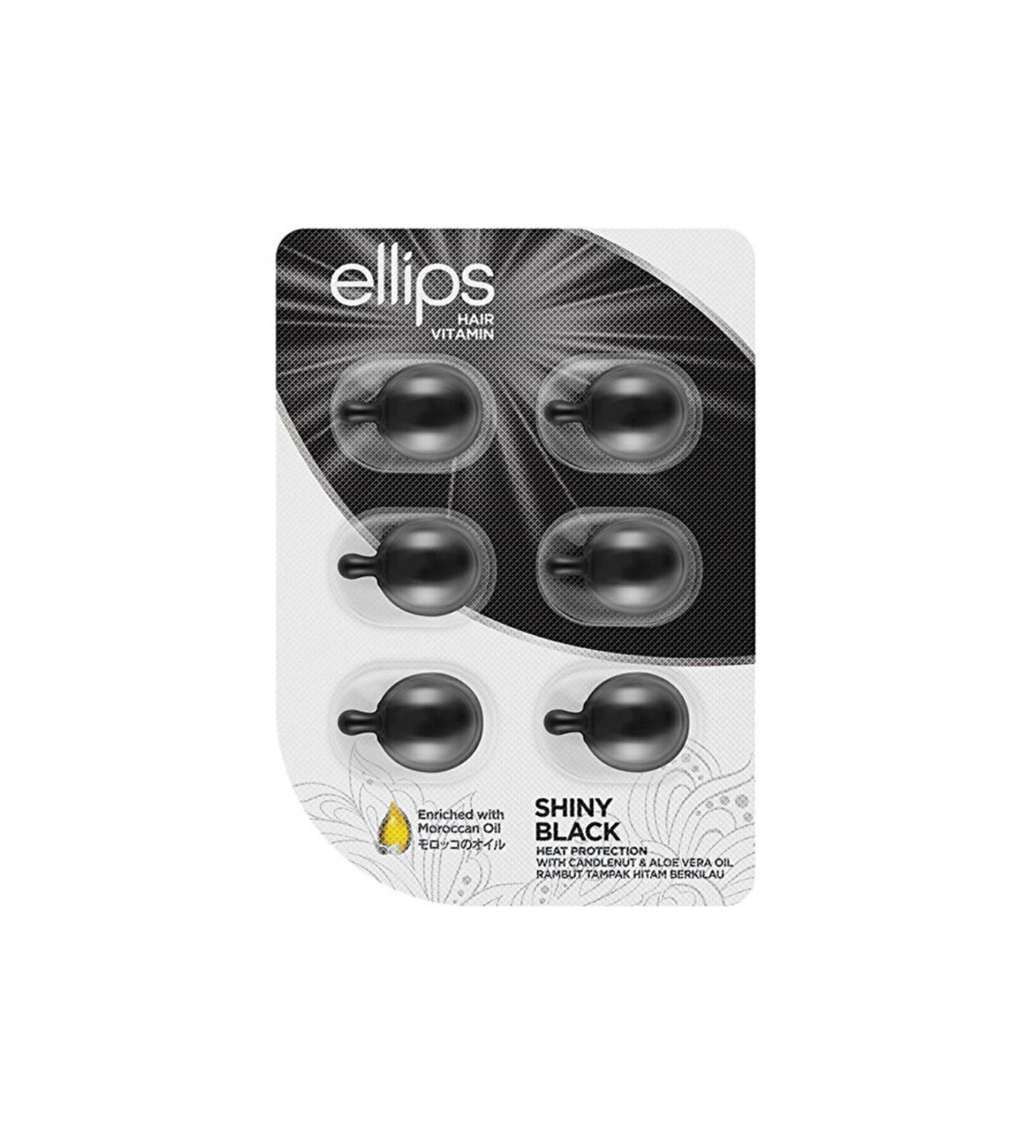 Ellips Hair Vitamin - 6 Capsules for Black Hair That Give Shine - 6