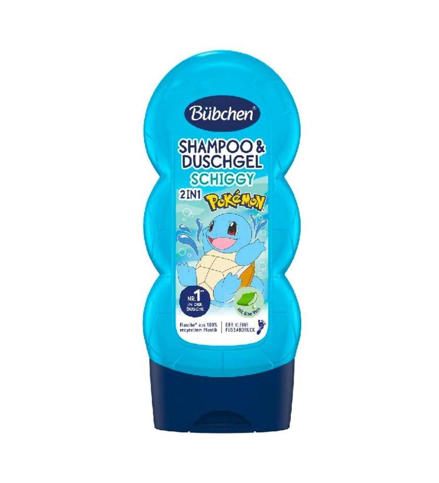 B bchen Children's Shampoo and Shower Gel Schiggy Pokemon 2 in 1 230 ml - Buy Online on GoSupps.com