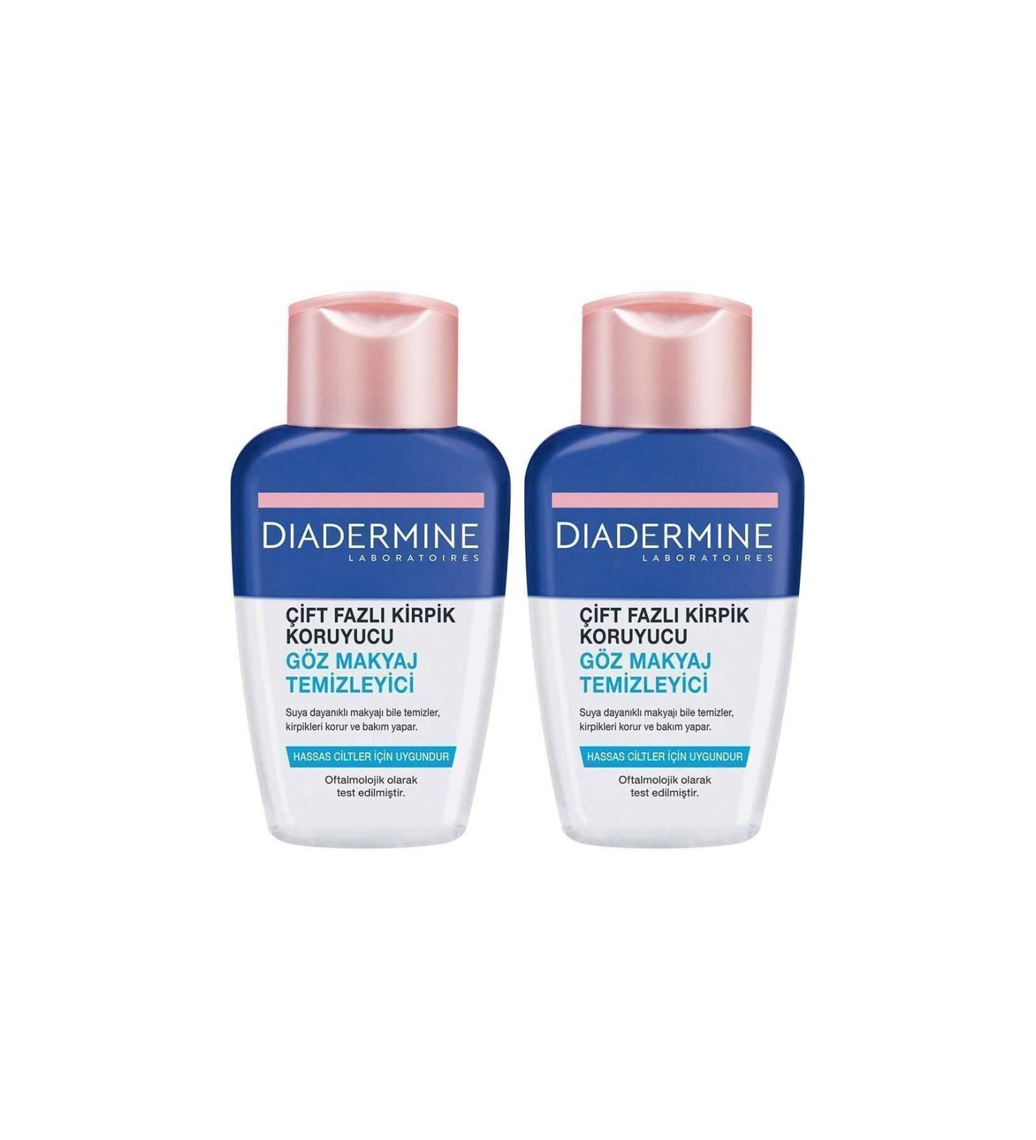 Diadermine Dual Phase Eyelash Protective Eye Make-Up Remover 125 ml X 2 Pieces