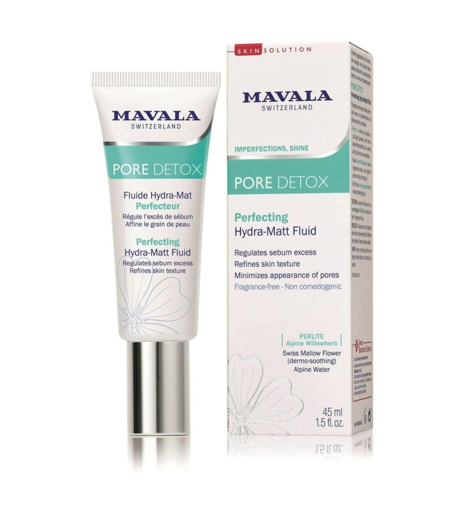Mavala Pore Detox Fluide Hydra-mat Perfecteur 45 ml