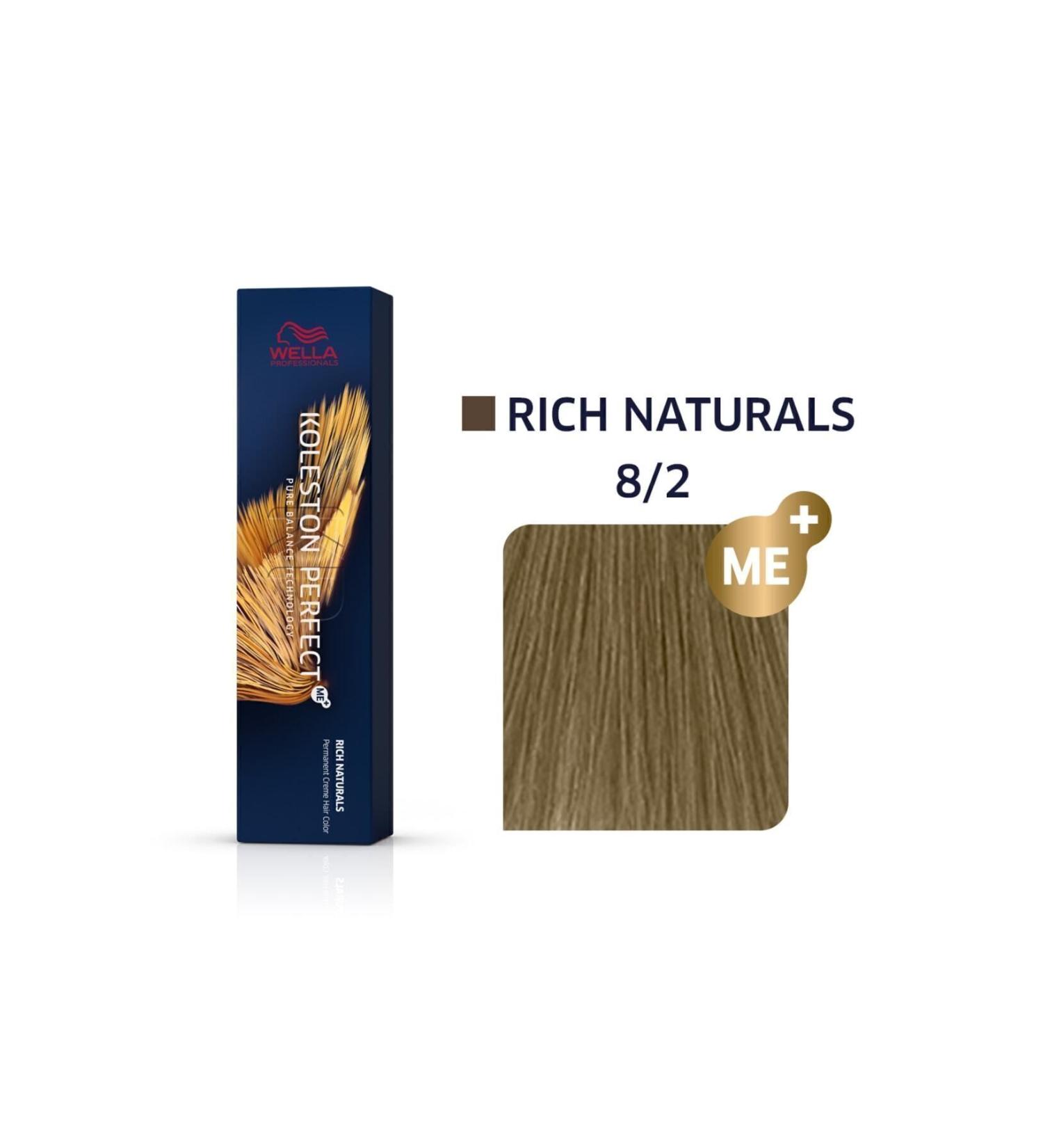 wella Professionals Koleston Perfect Me+ 8/2 Rich Naturals Permanent Hair Dye 60ml
