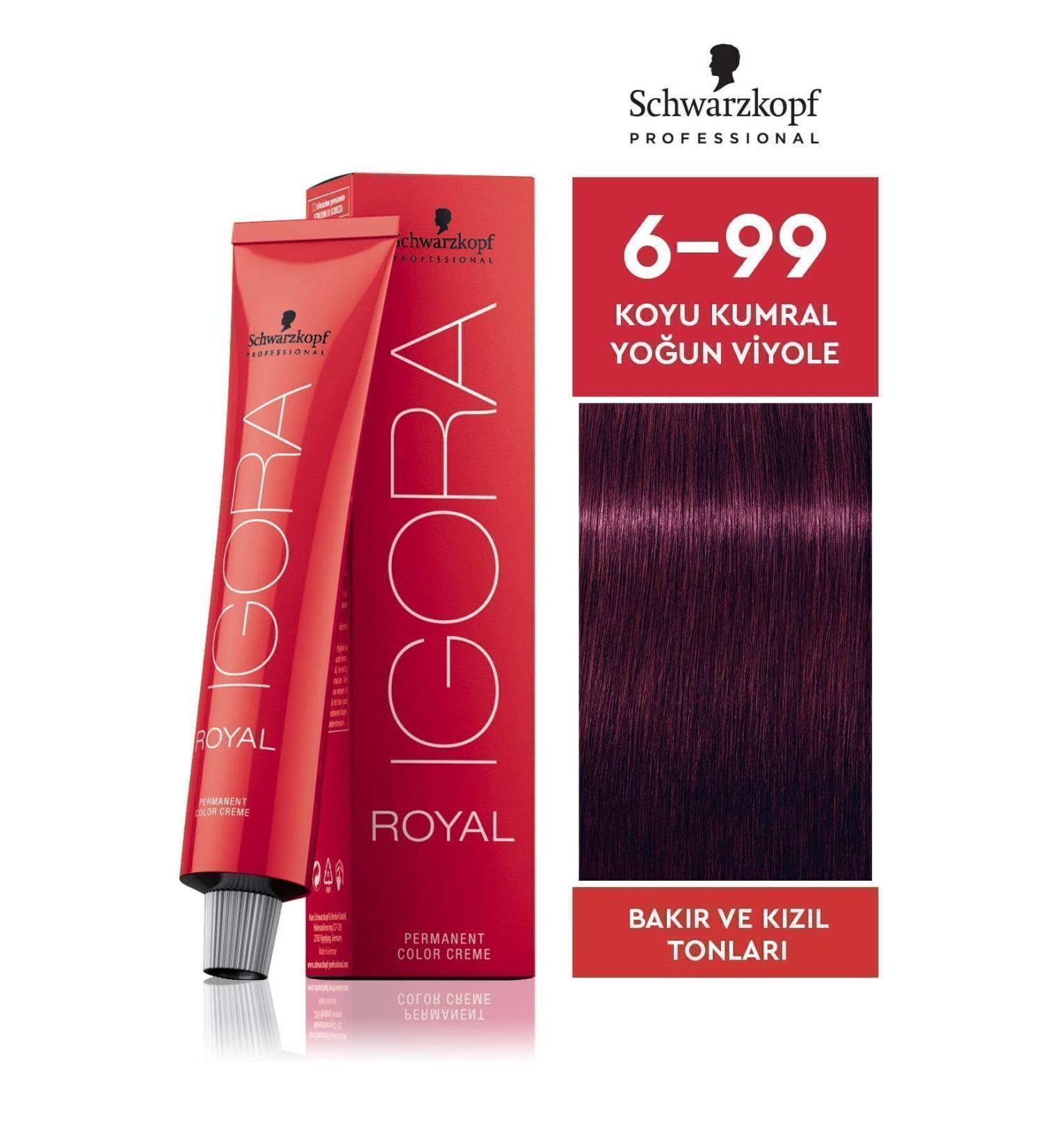 Igora Royal 6-99 Dark Blonde Intense Violet Hair Dye 60 ml - Buy Online on GoSupps.com