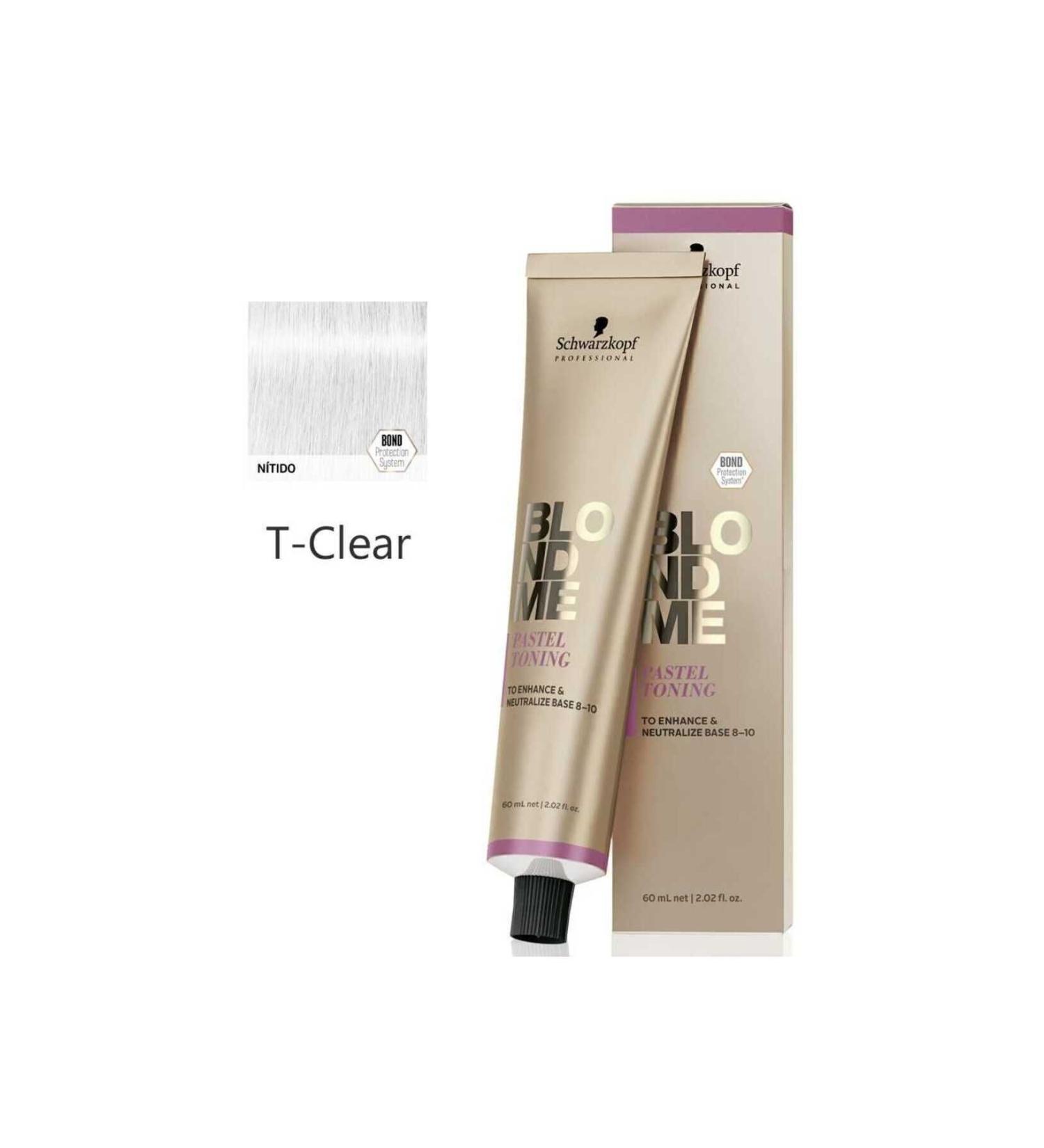 Schwarzkopf BLONDME Pastel Toning Cream Color 60ml T - Clear (Nitido)