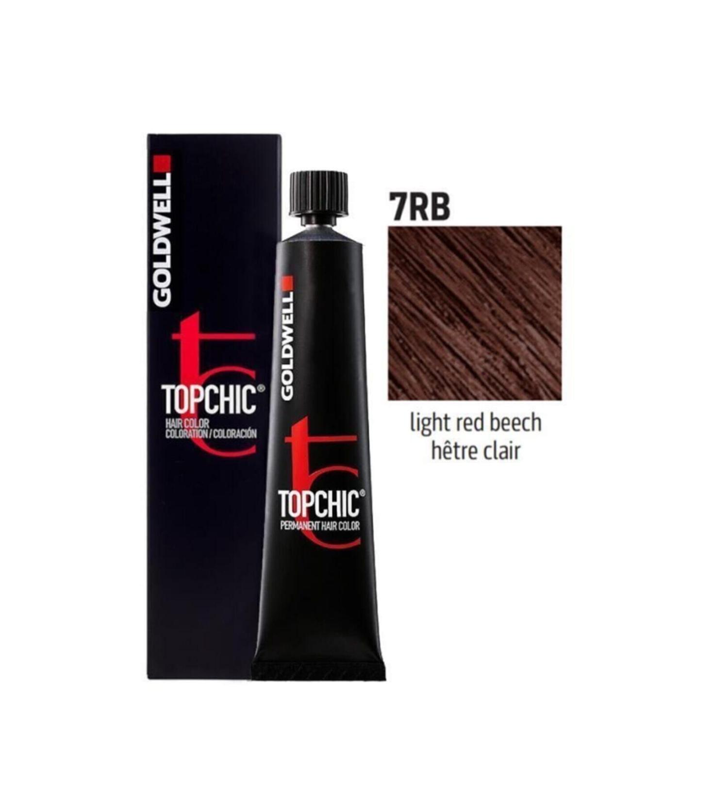 GOLDWELL 7rb Medium Blonde Red Brown Topchich Permanent Hair Dye 60 ml