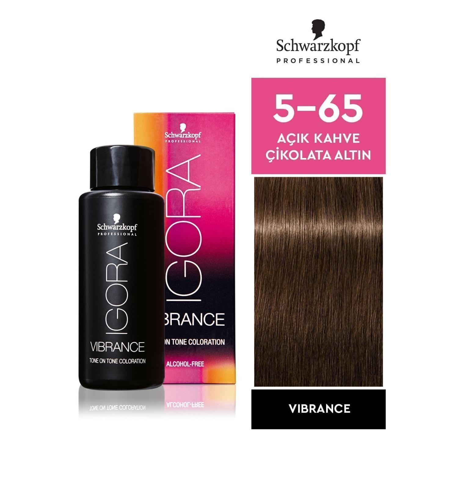 Igora Vibrance 5-65 Light Brown Chocolate Gold Hair Dye 60ml - Buy Online on GoSupps.com