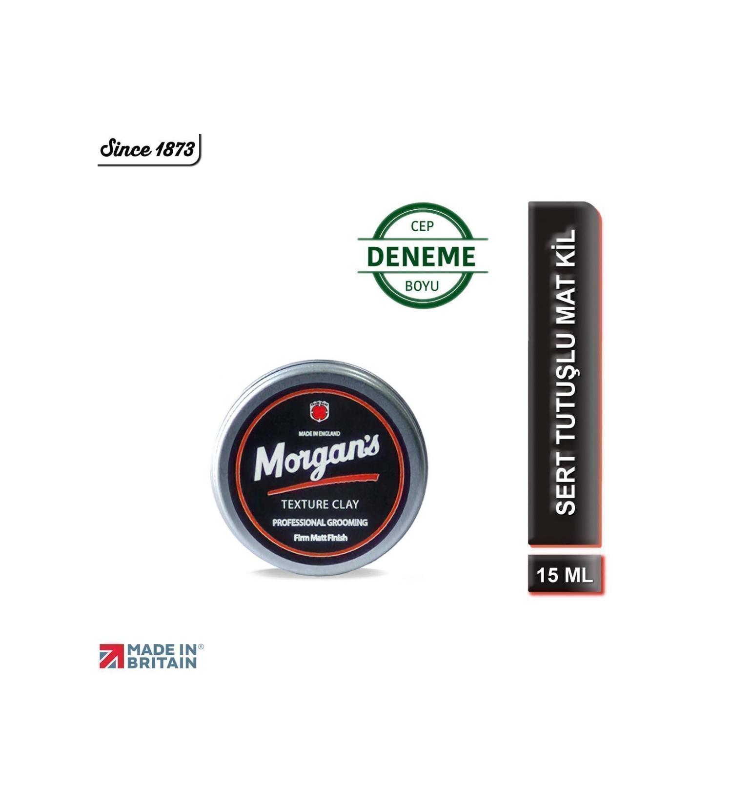 Morgan's Pomade Morgan's Texture Clay Firm Matt Finish - Texture-Giving Hard Hair Clay 15 ml (TRIAL POCKET SIZE)