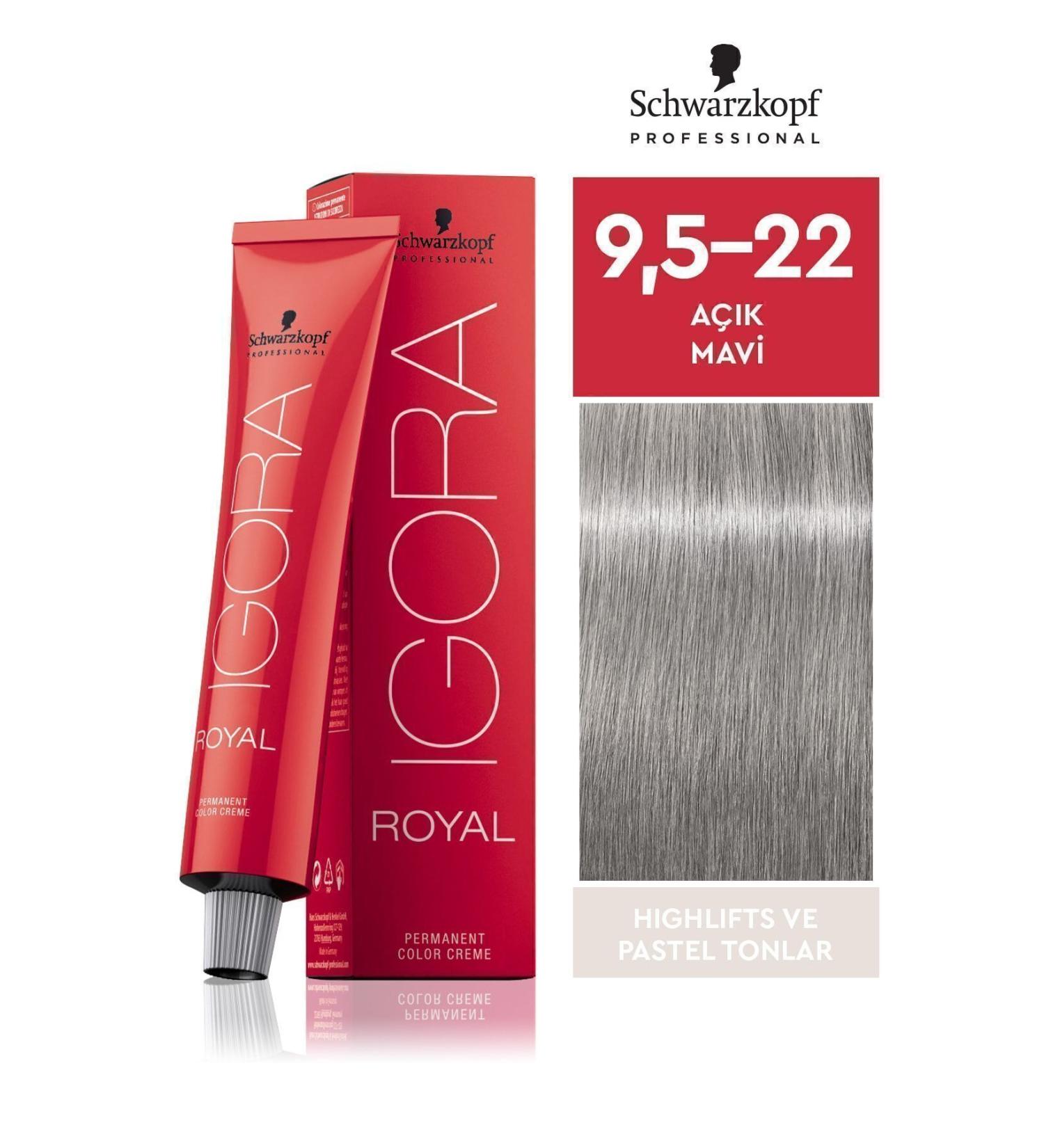 Igora Royal Pastel Shades 9.5-22 Light Blue Hair Dye - Buy Online on GoSupps.com