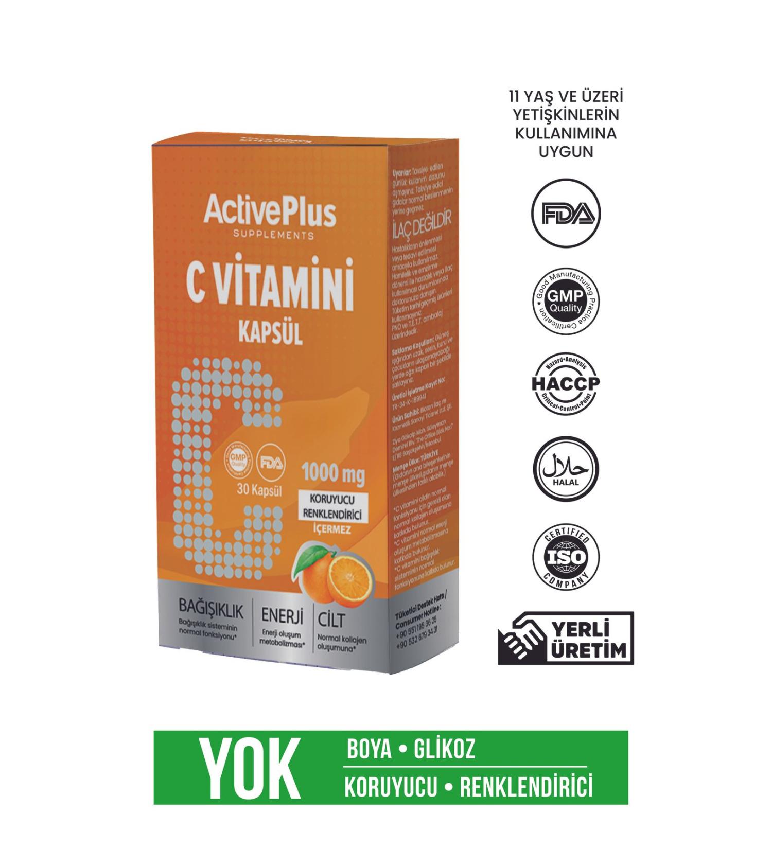 ActiveBee Supplements AKT VEPLUS VITAMIN C CAPSULE