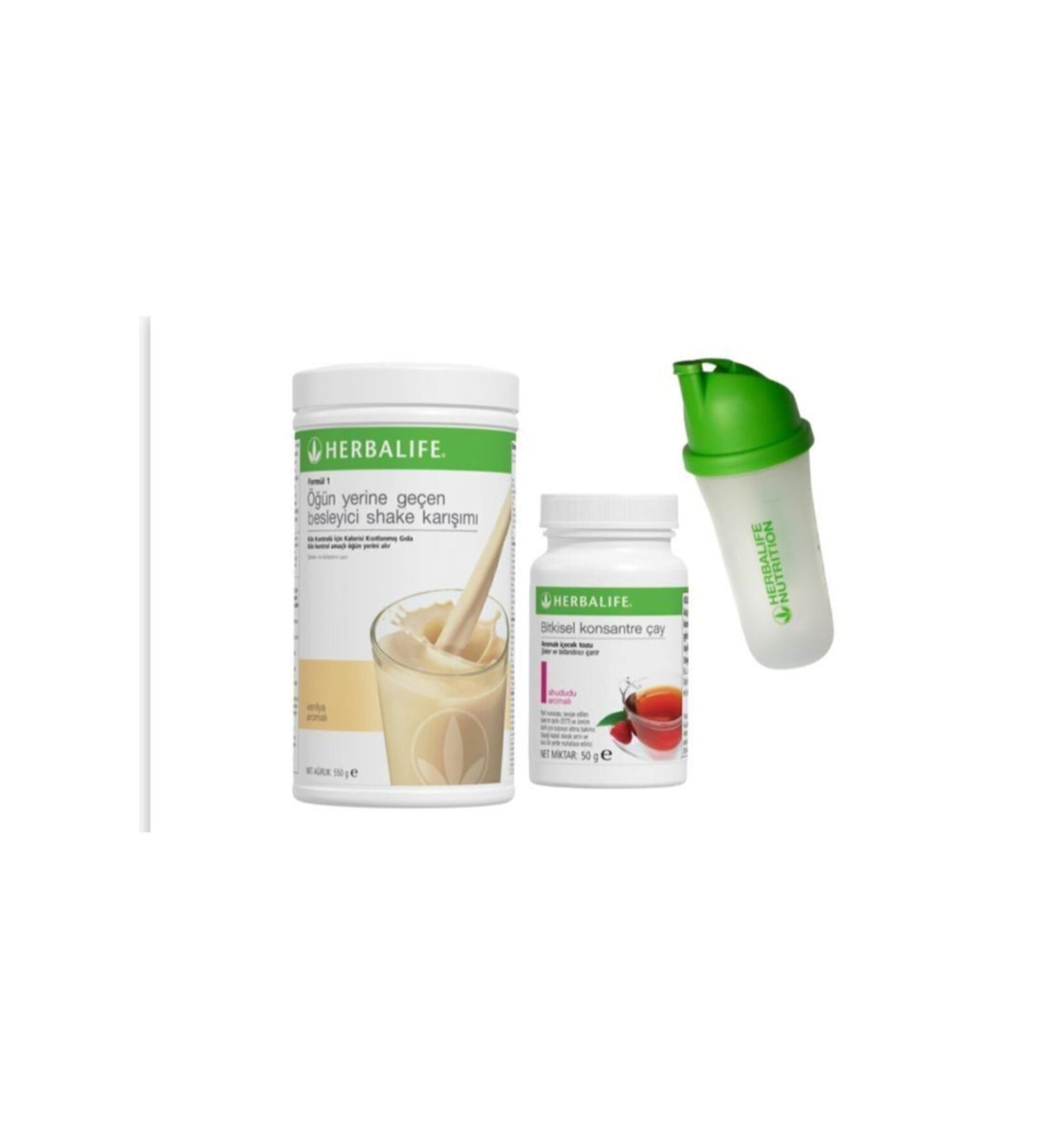 Herbalife Vanilla Shake Raspberry 50g Tea Shaker