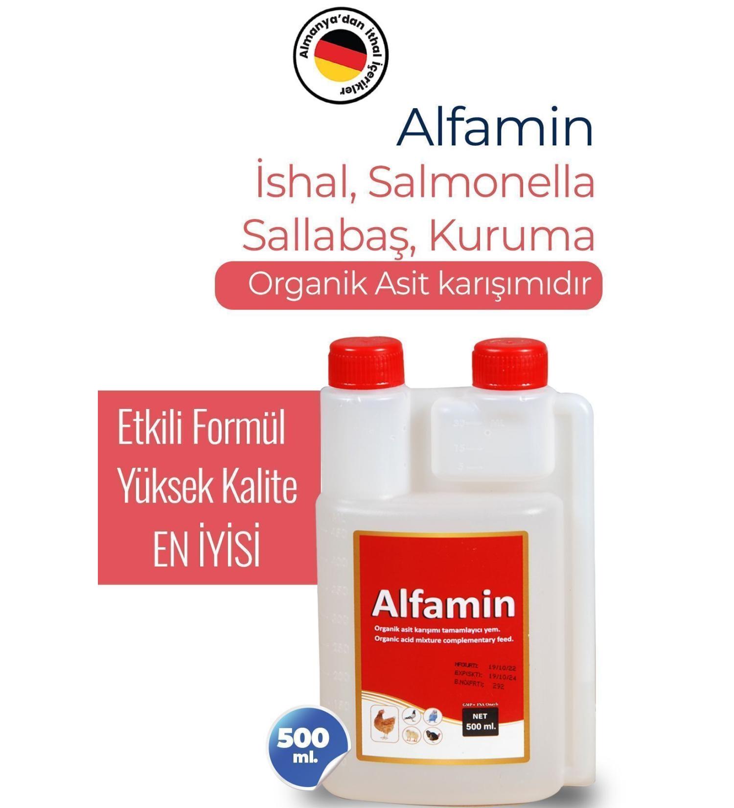 ALFAM N Alfamin Diarrhea Drying Sallabas Product for Birds 500 ml