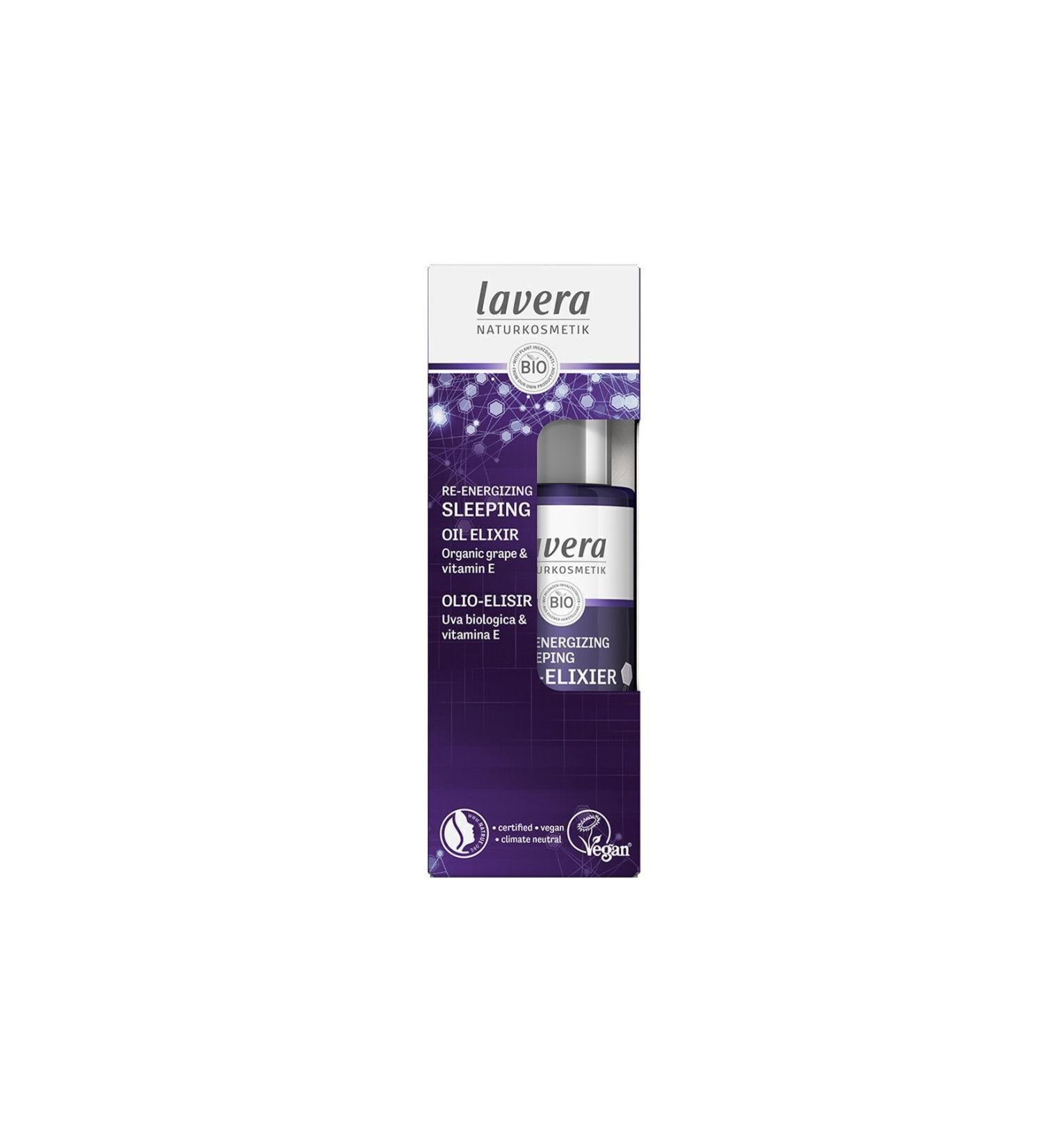 Lavera Re-energizing Sleeping Oil Elixir Night Care Serum 30ml