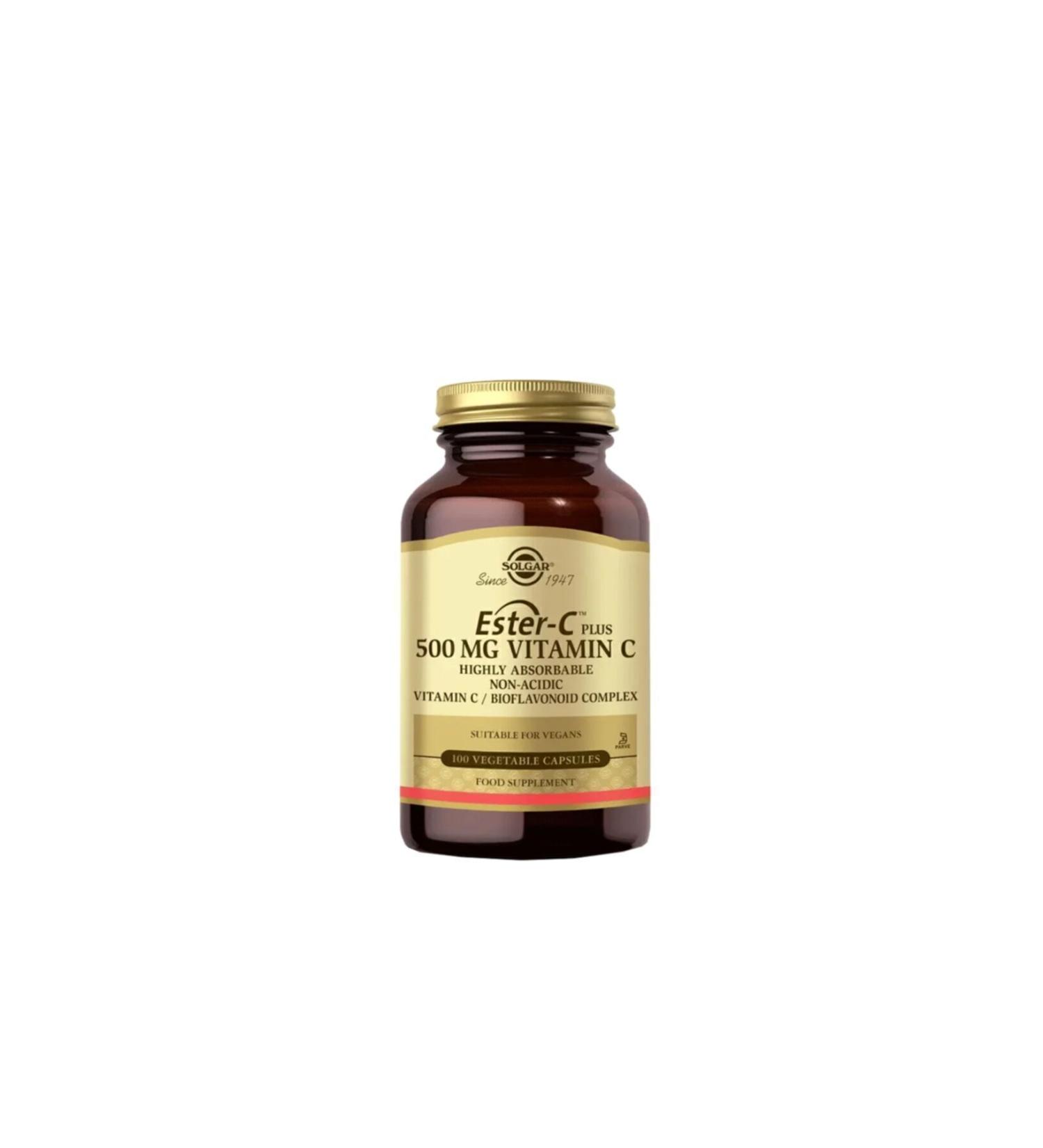 Solgar Ester- C Plus 500 mg Vitamin C 100 Herbal Capsules