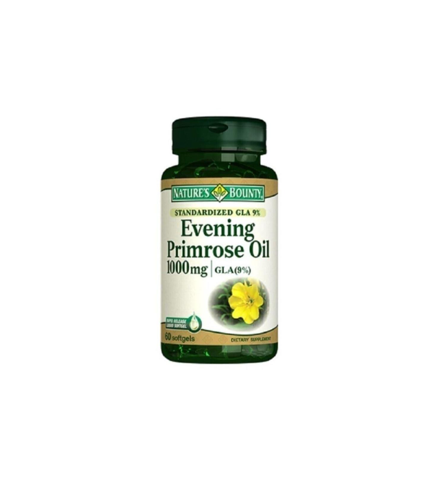 Natures Bounty Evening Primrose Oil 1000 mg 60 Softgels